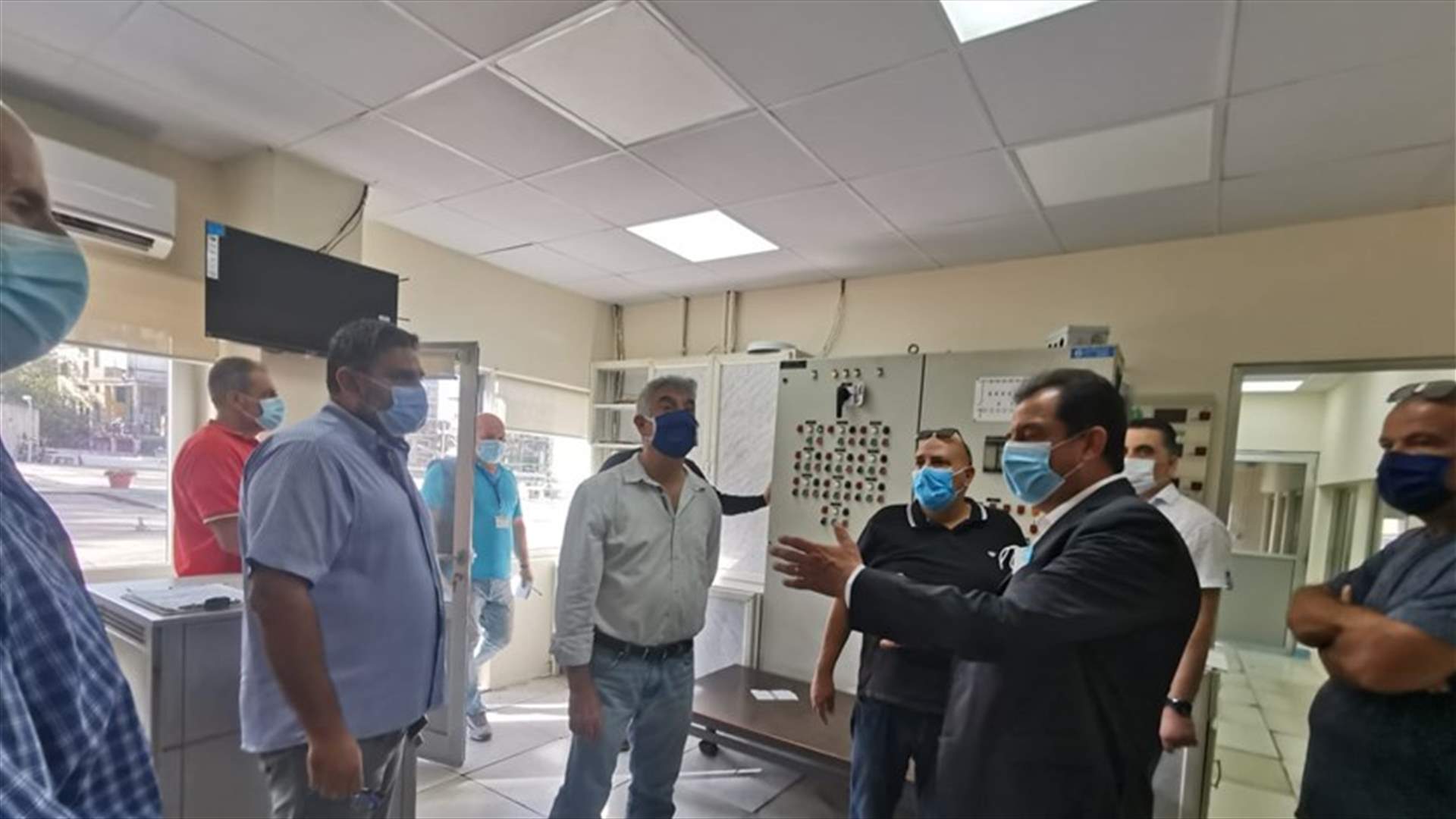 جبران تفقد إصلاح الأضرار في مؤسسة مياه بيروت في الأشرفية