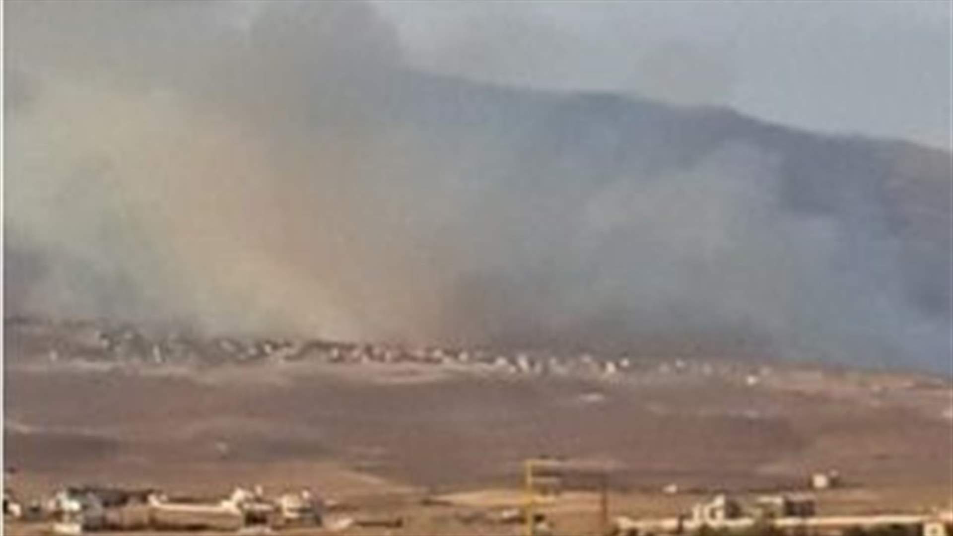 حريق في خراج بلدة حربتا بالبقاع الشمالي