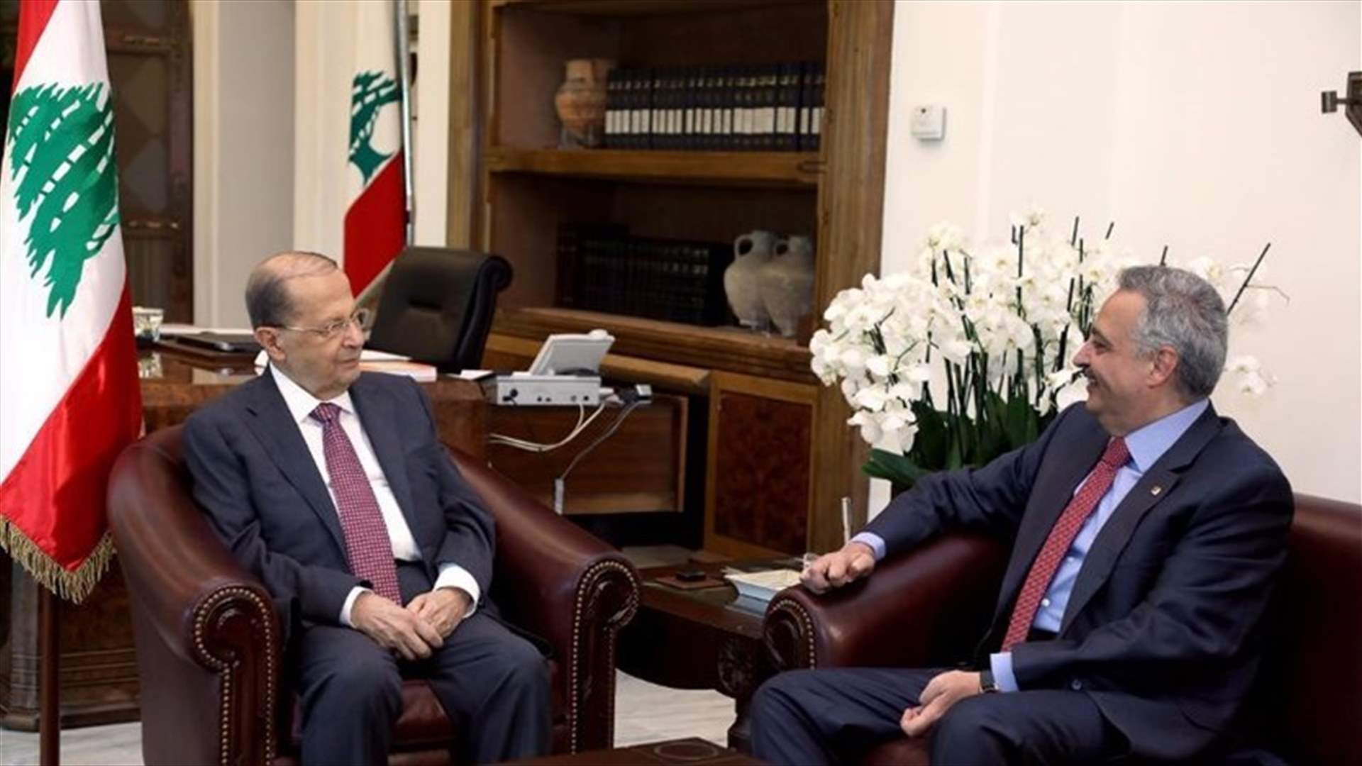 عون يلتقي رئيس الحزب &quot;الديموقراطي اللبناني&quot;