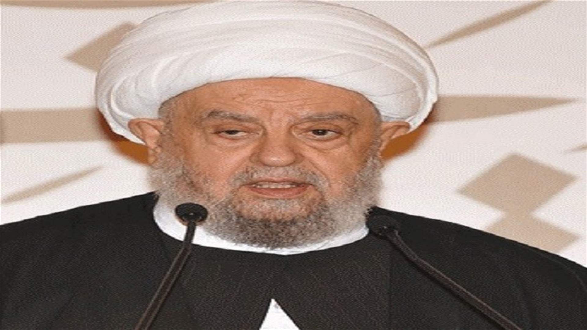 قبلان في رسالة المولد النبوي: لتسريع تشكيل حكومة اصلاحية انقاذية والعودة الى طاولة الحوار