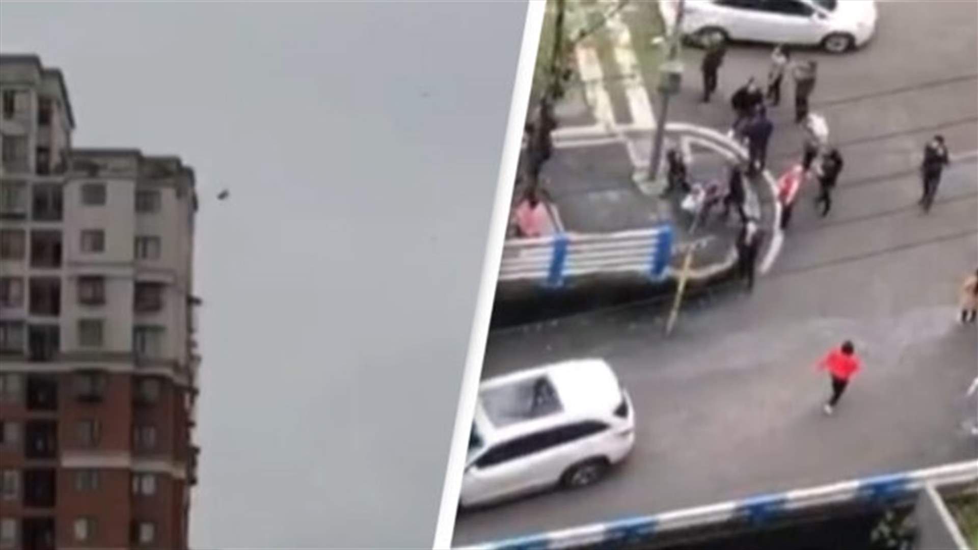 صيني يتسبب بازدحام مروري... نثر المال على المارّة من نافذة شقّته (فيديو)
