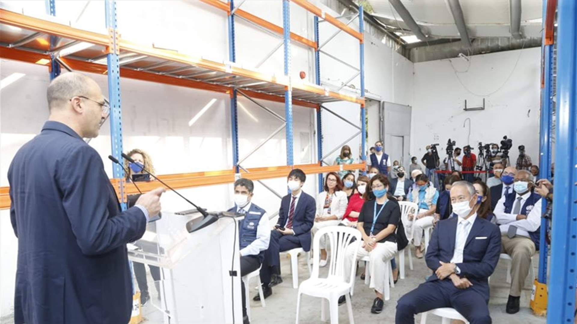 وزير الصحة في حفل وضع حجر الأساس لإعادة بناء مستودع الكرنتينا: إنجاز تاريخي وننتظر وعود الدول الصديقة بالاستمرار بيد المساعدة