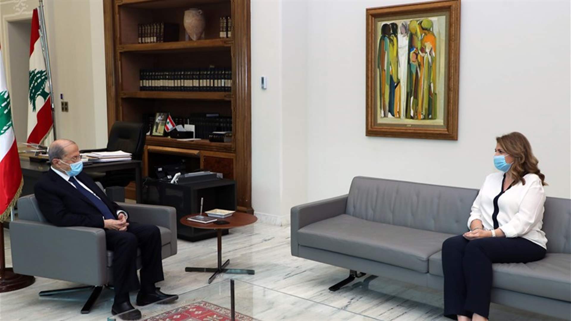 الرئيس عون عرض مع وزيرة العدل شؤون الوزارة وموضوع التدقيق الجنائي المالي