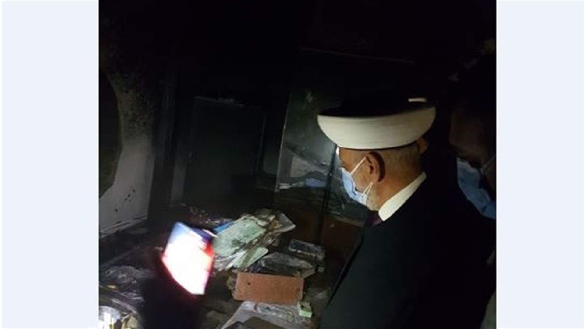 حريق في غرفة بدار الفتوى...