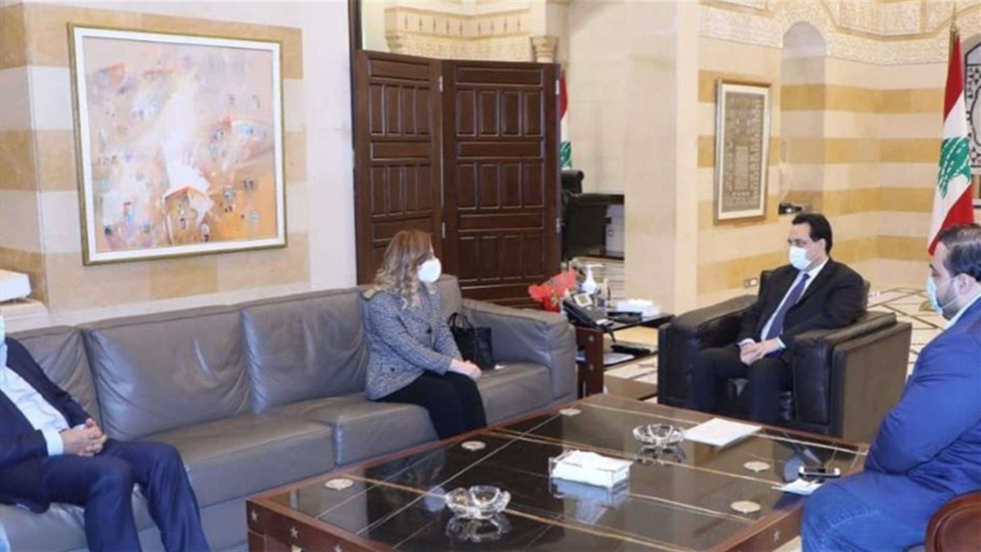دياب اطلع من اوهانيان على نتائج زيارتها الى القاهرة