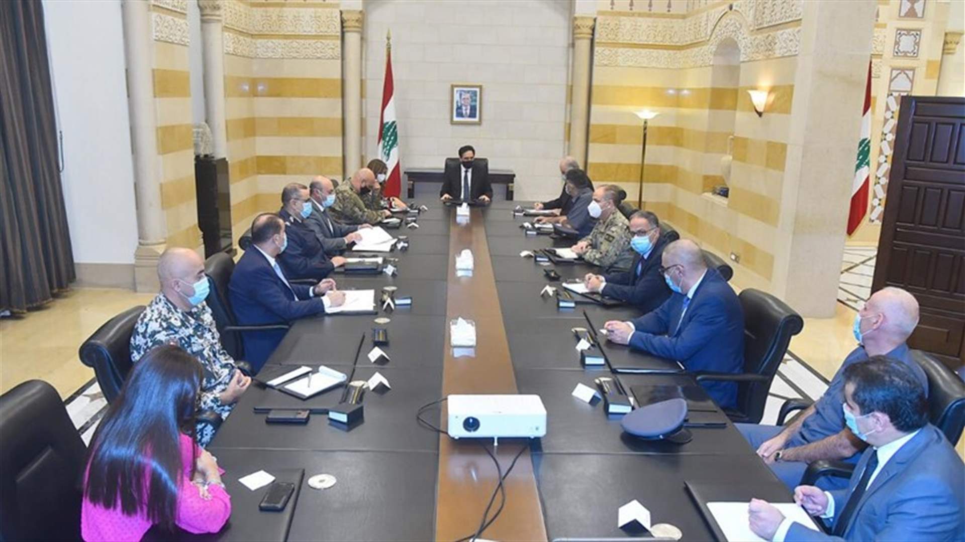 اجتماع أمني في السراي بحث في تطبيق خطة الاقفال
