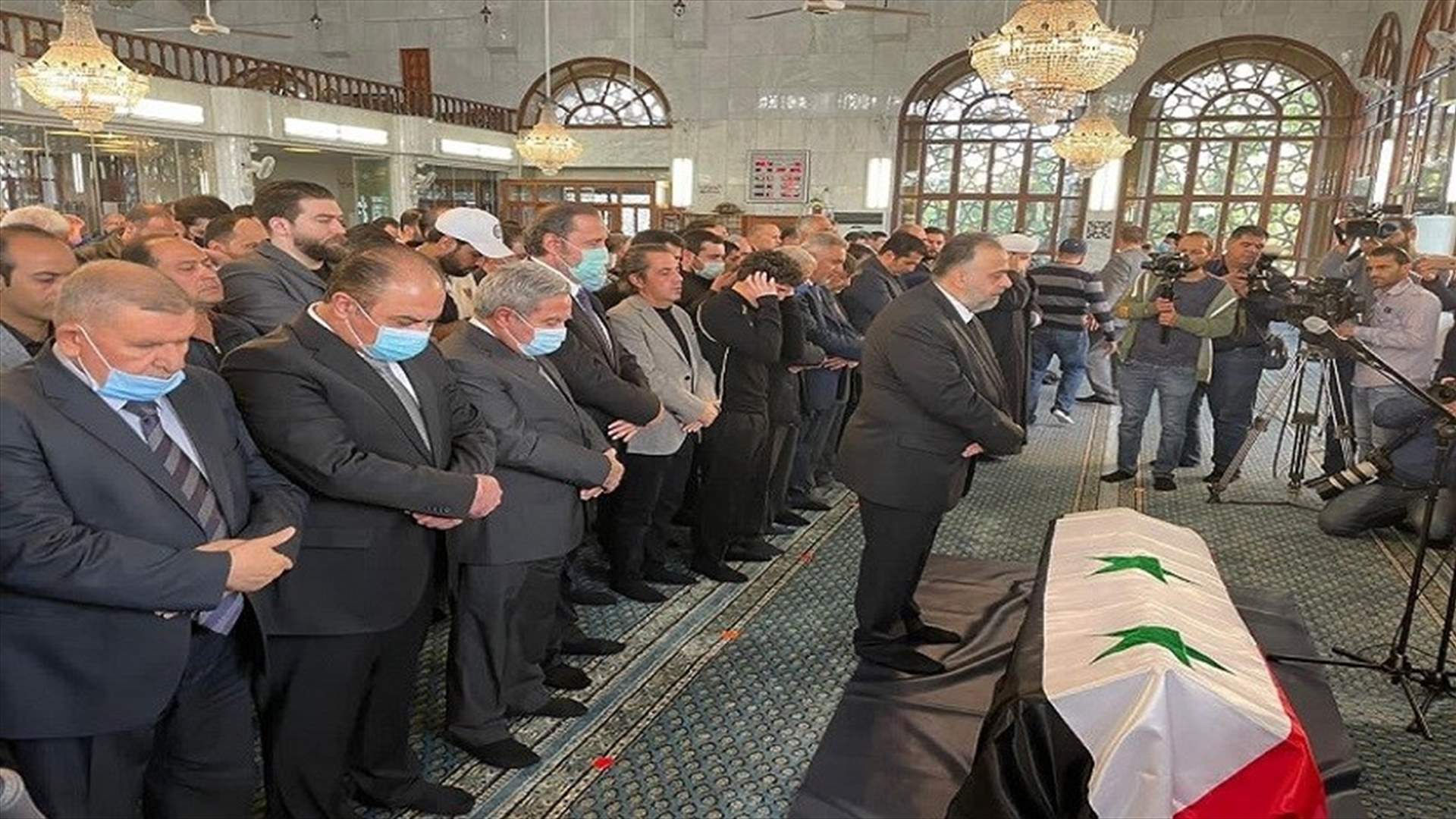 المشرفية ممثلا رئيس الجمهورية شارك في مراسم تشييع المعلم في سوريا