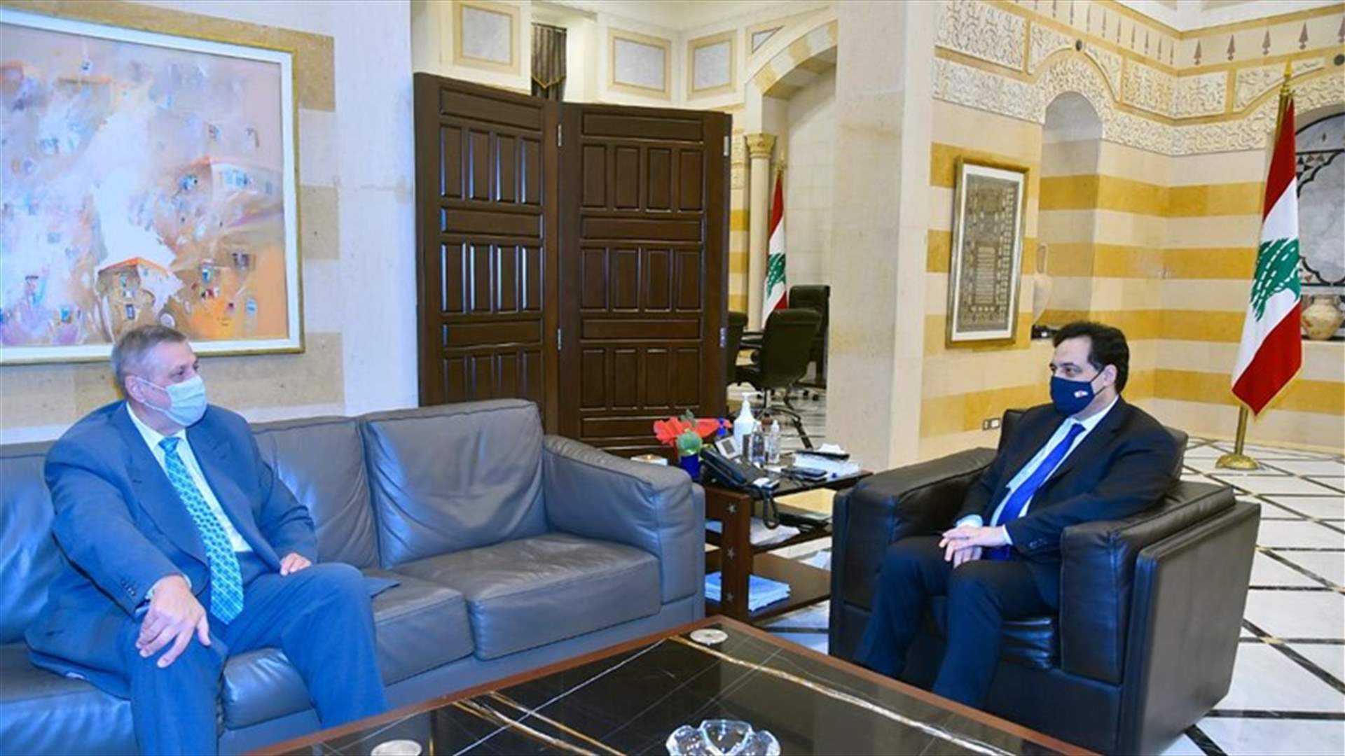 دياب بحث مع كوبيتش في الأوضاع العامة وفي ملف ترسيم الحدود