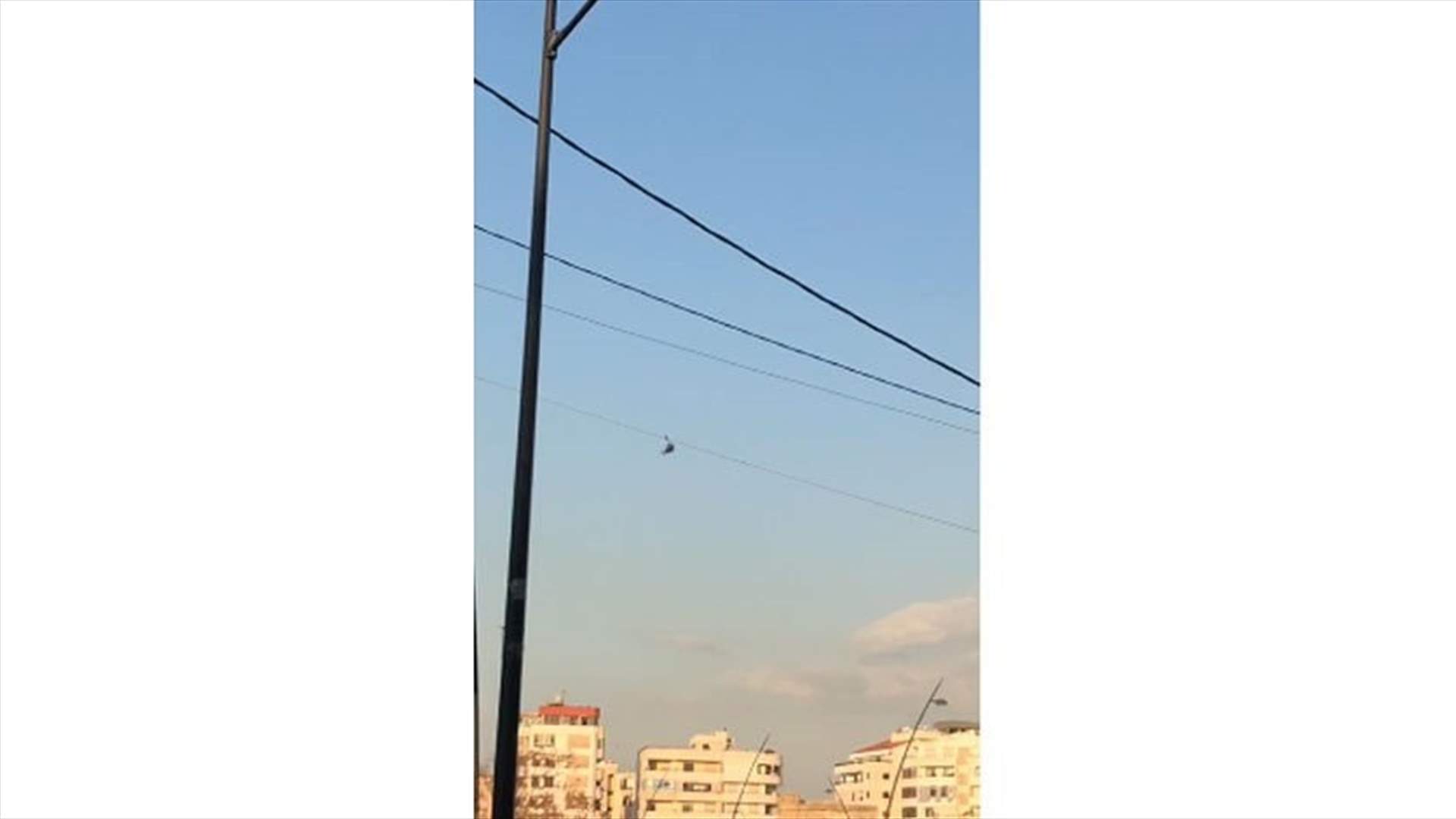 Army helicopter drops Covid-19 leaflets over Sidon-[VIDEO]