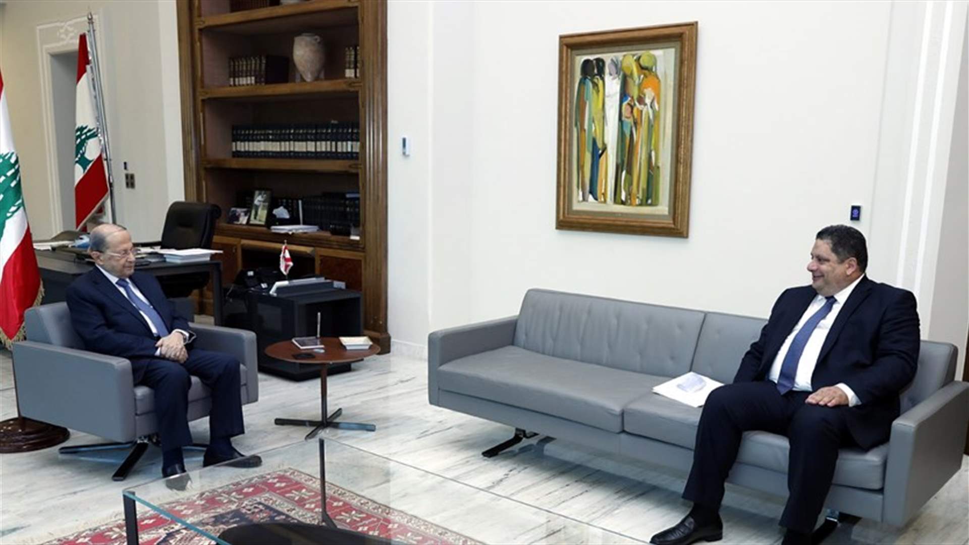 عون عرض مع رئيس اتحاد بلديات كسروان الفتوح لتحضيرات الاحتفال بمئوية لبنان الكبير