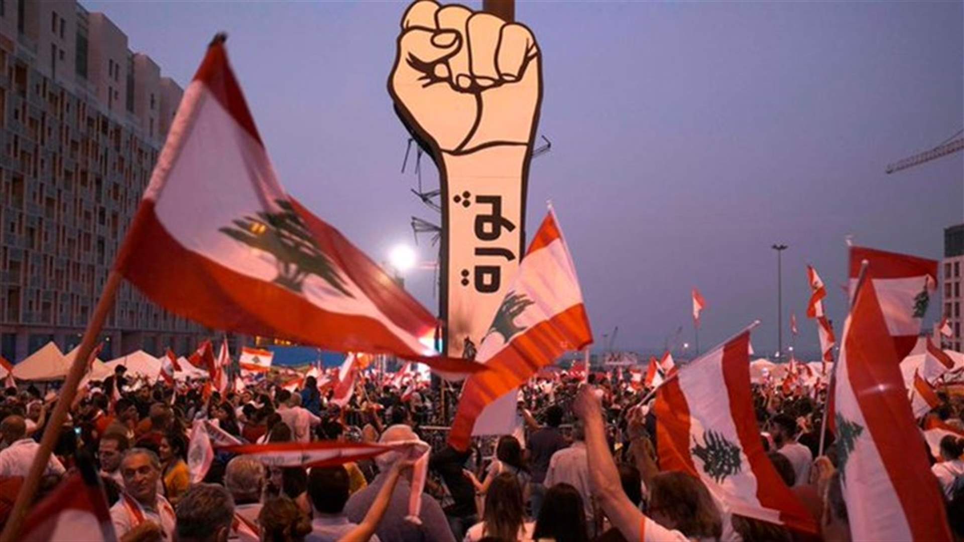 مجموعة من الثوار تعلق أكاليل من الريحان على مباني بعض المؤسسات العامة (فيديو)
