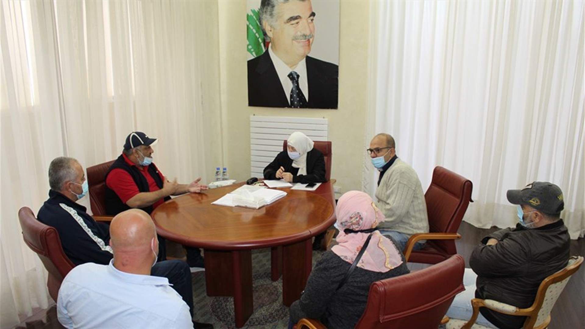 بهية الحريري التقت وفداً من موظفي مصلحة استثمار مرفأ صيدا