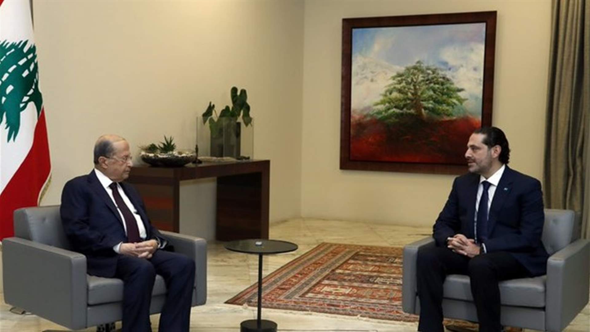 الحريري بعد لقائه عون: سنلتقي مجدداً بعد ظهر الاربعاء