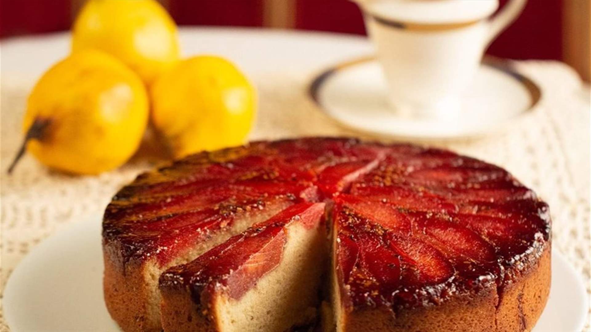 وصفة كيك السفرجل والطحينة!