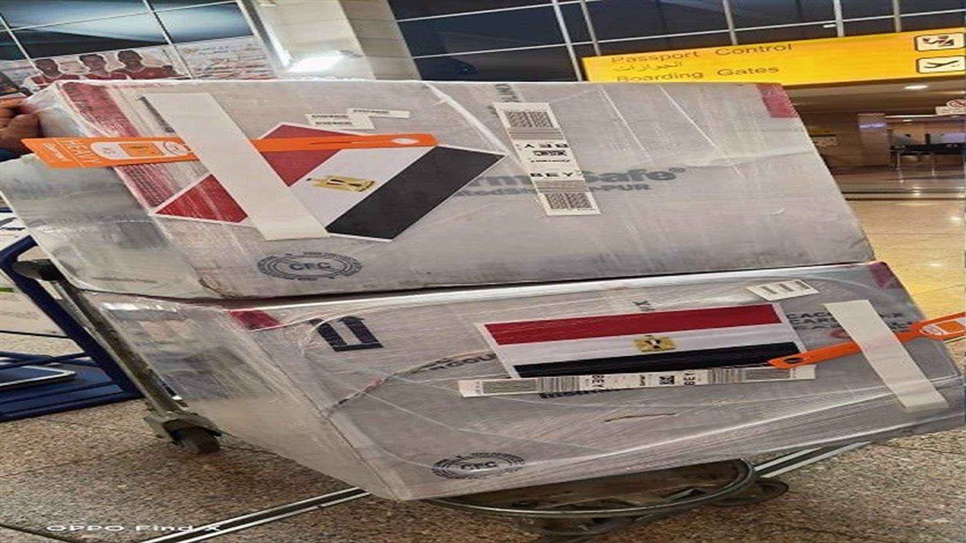 هدية من الشعب المصري إلى الشعب اللبناني...وصول دفعة ثالثة من عقار "ريمديسيفير"