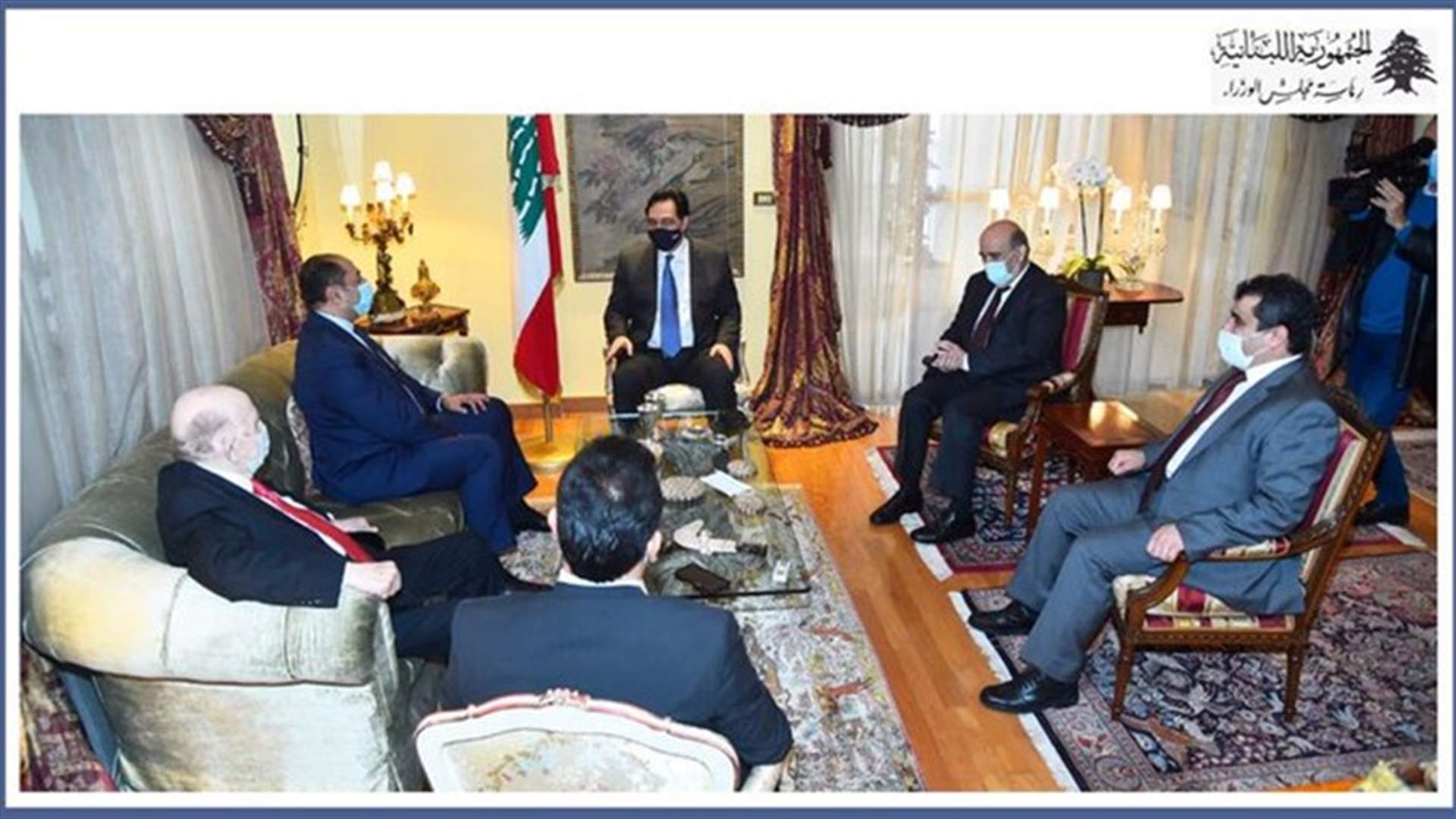 دياب استقبل الامين العام المساعد للجامعة العربية... وبحث بتشكيل الحكومة