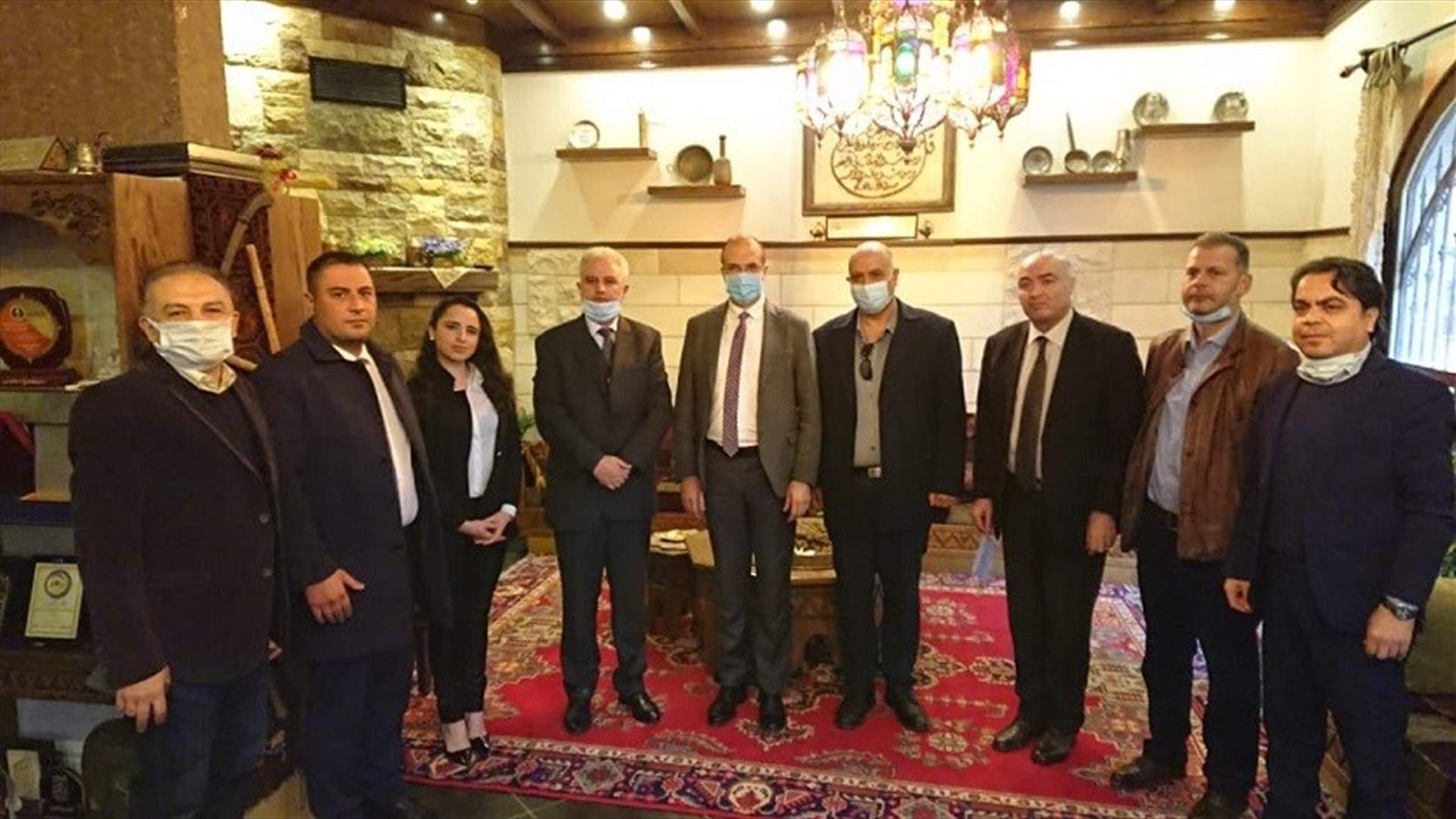 حسن أمام وفد منبر لبنان الثقافي: للتشدد في تطبيق الاجراءات الوقائية في الفترة المتبقية لوصول اللقاح
