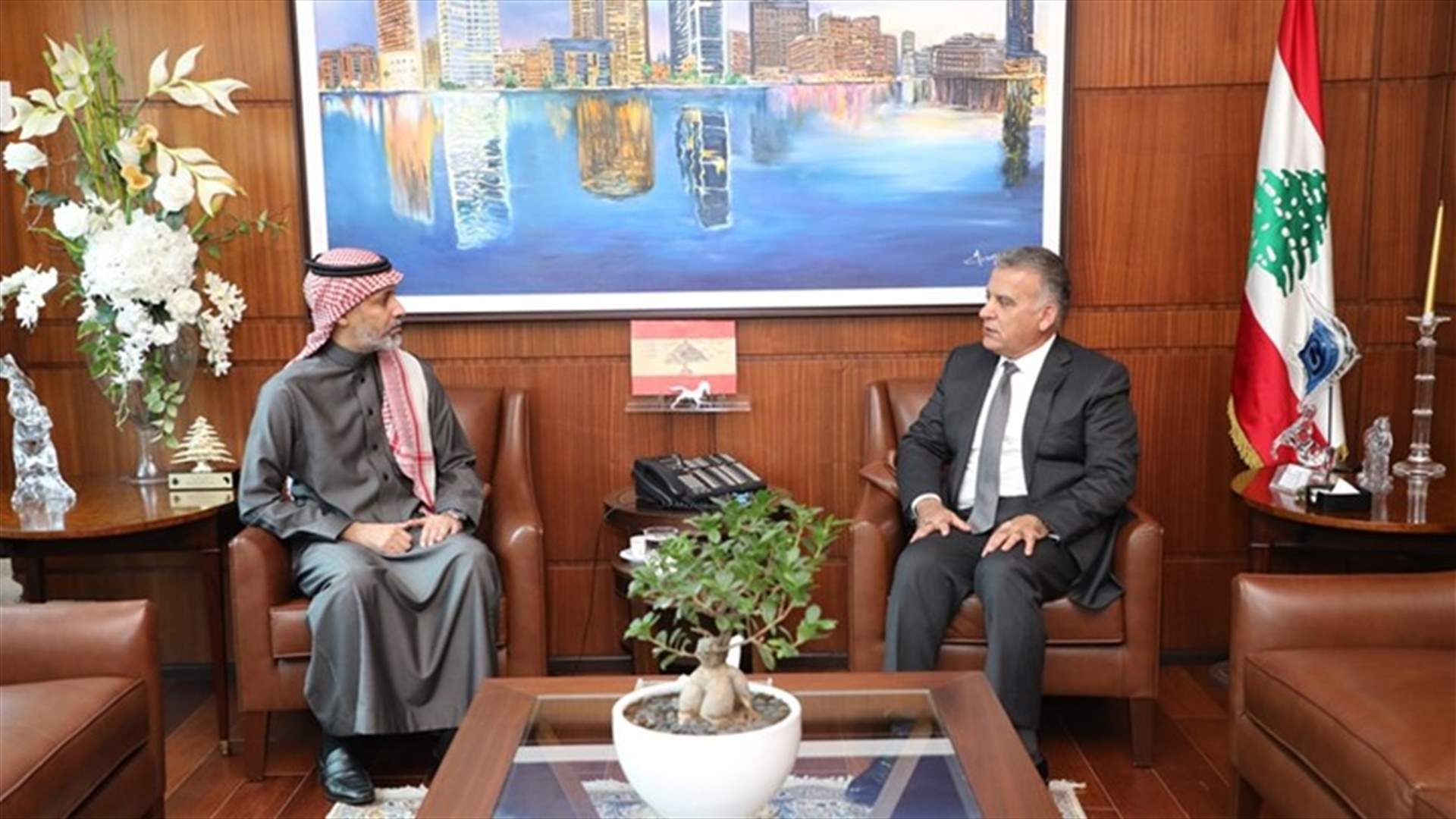 ابراهيم التقى القنصل السعودي... وعرض للمستجدات
