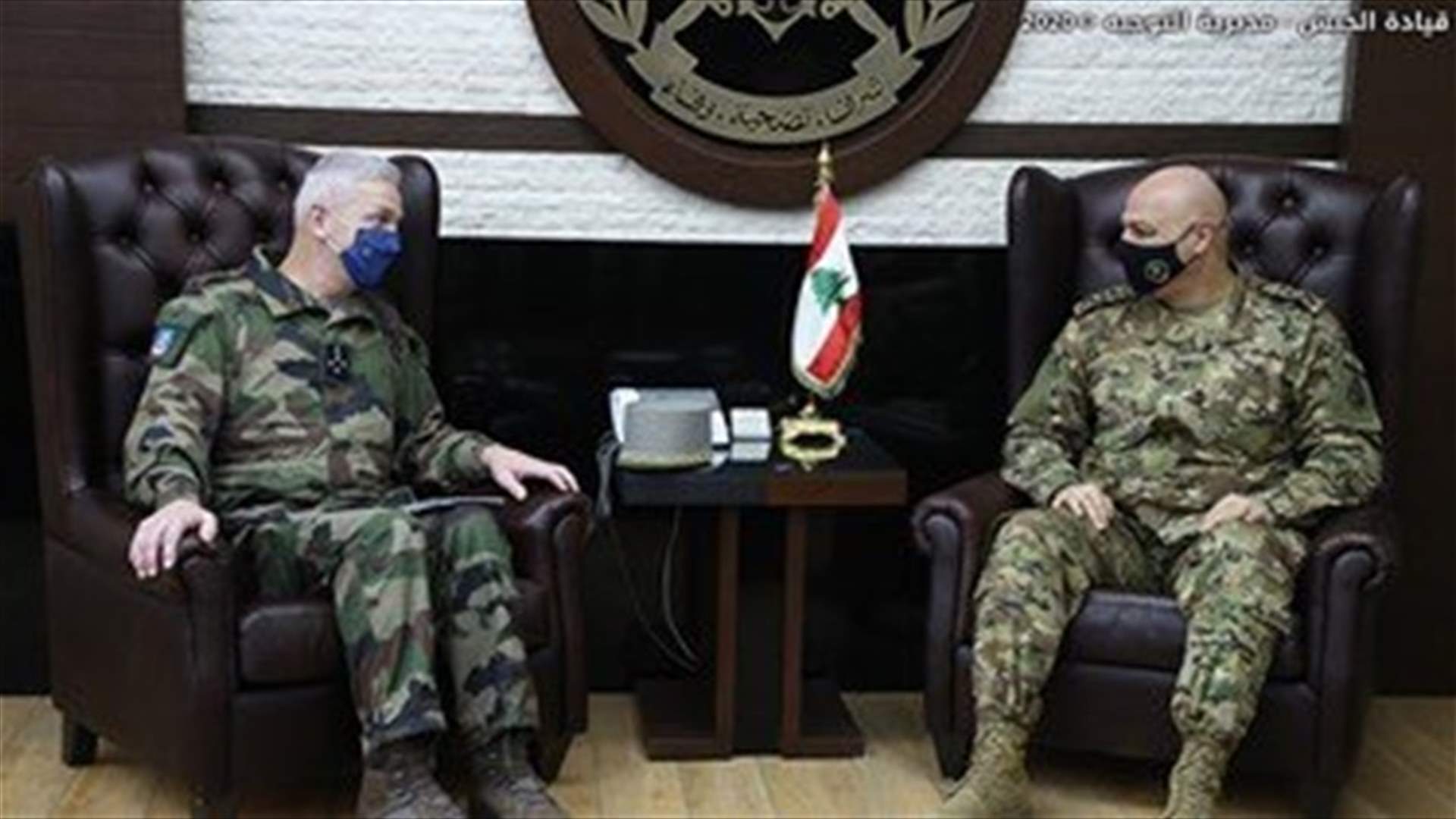 Army Commander Aoun meets France Chief of Defense Staff