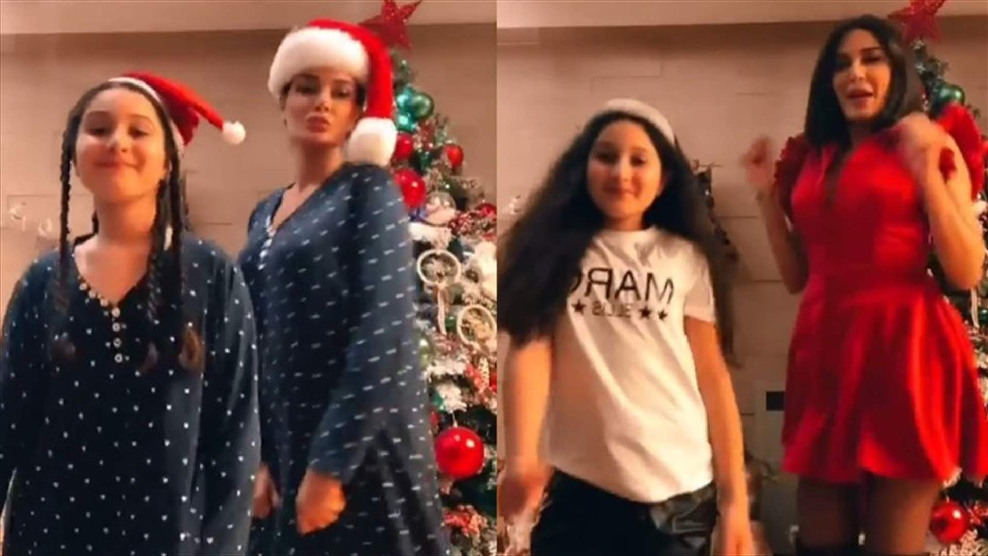 فيديو سيرين عبد النور وابنتها في عيد الميلاد يتخطى المليون مشاهدة