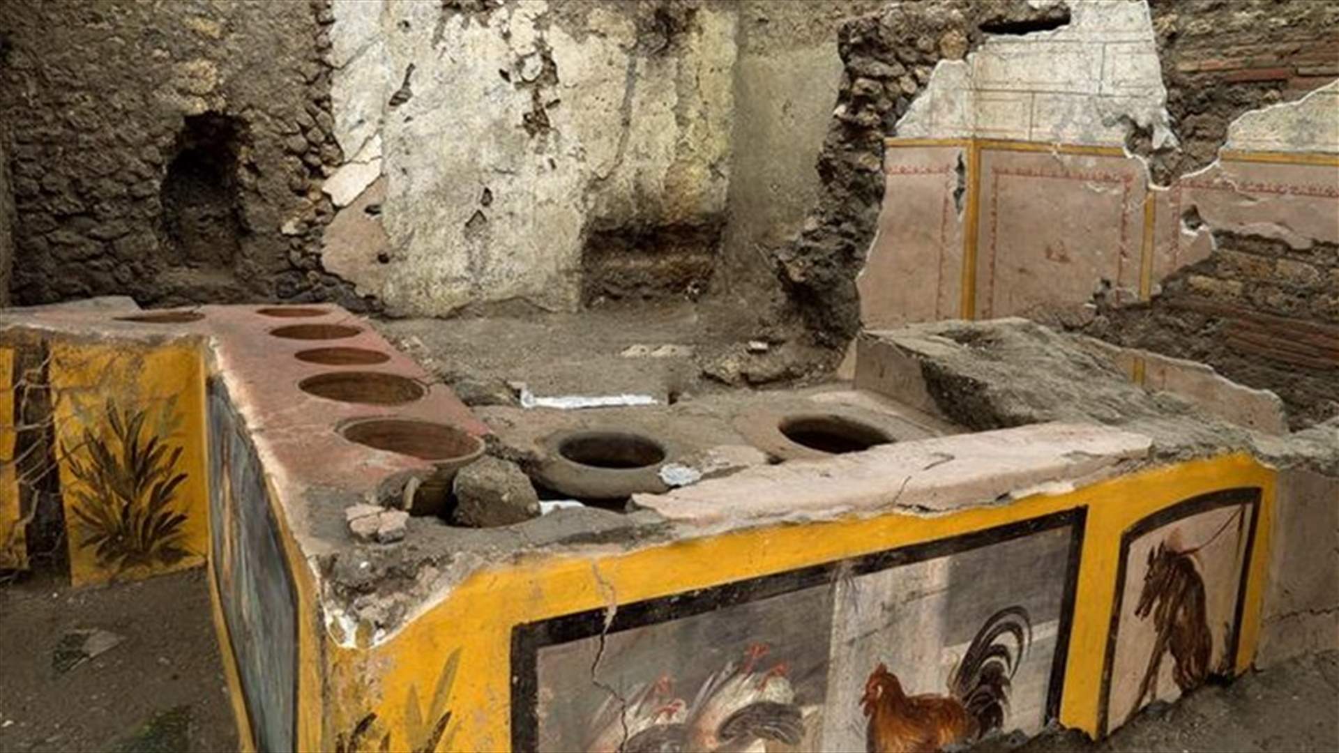Archaeologists uncover ancient street food shop in Pompeii