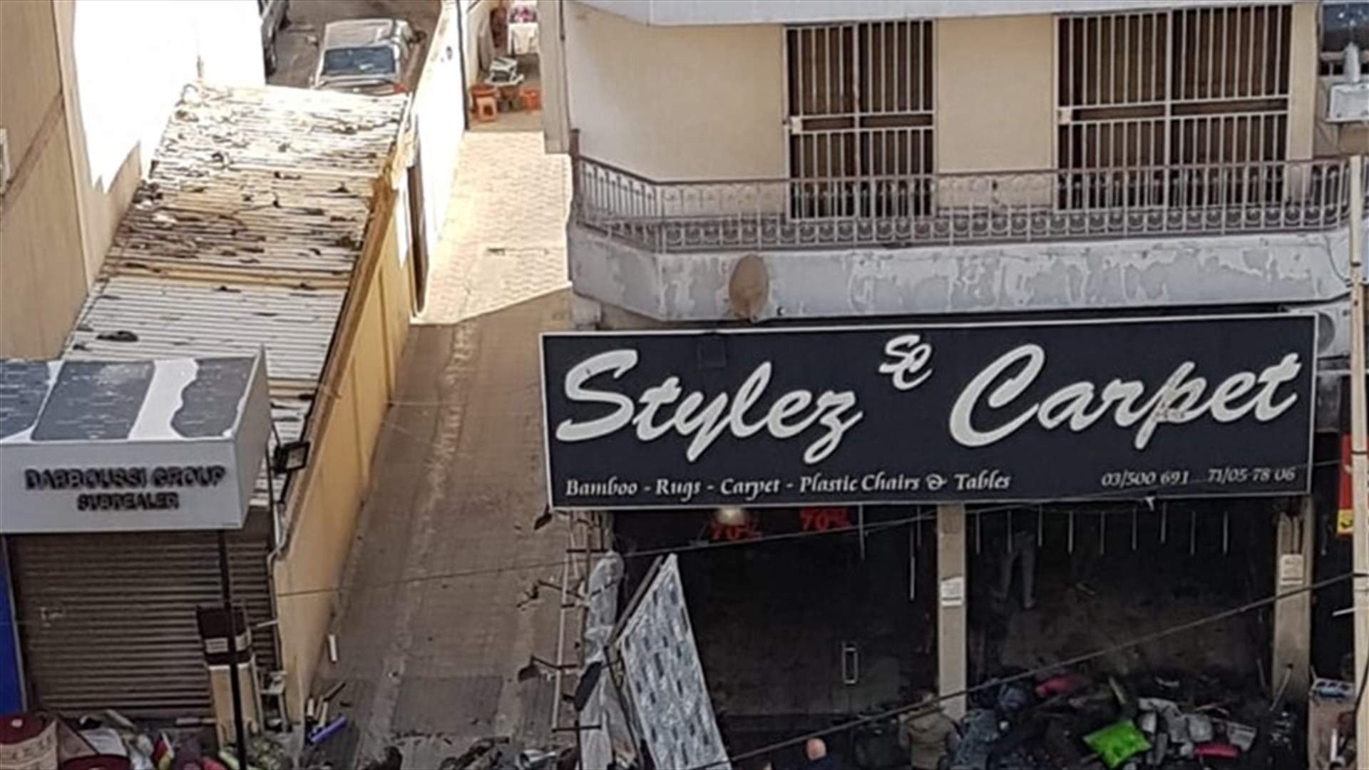 حريق في متجر في طرابلس