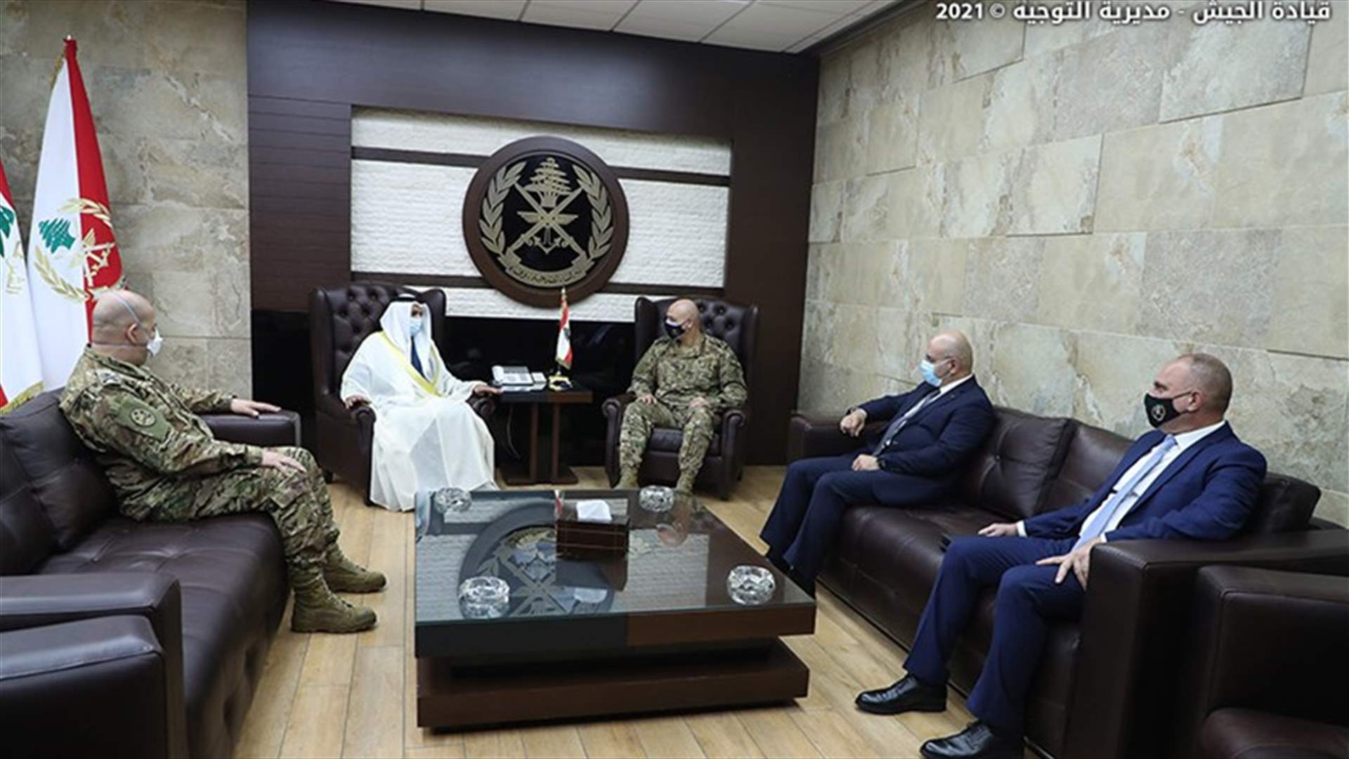 قائد الجيش يستقبل السفير الإماراتي في لبنان