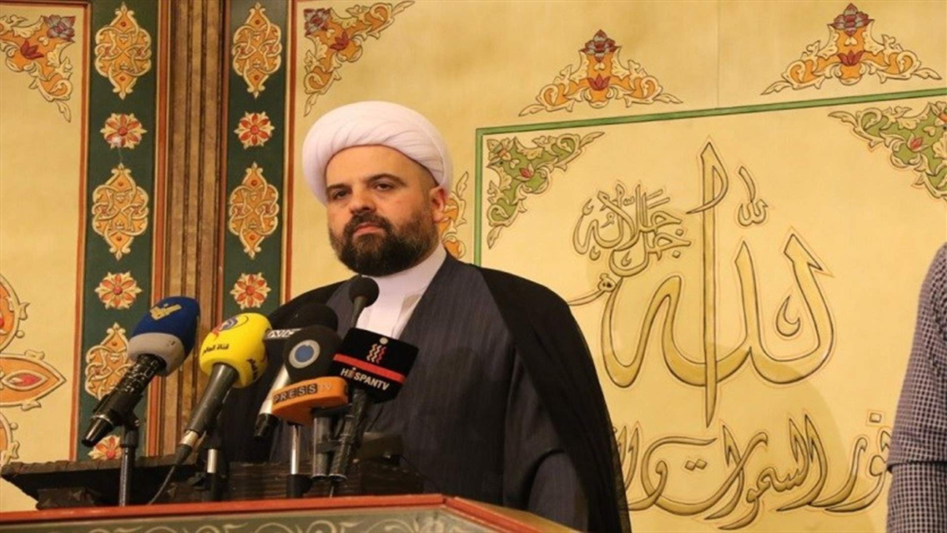 أحمد قبلان: المطلوب حكومة إنقاذ وقرار وظيفتها حماية وحدة لبنان