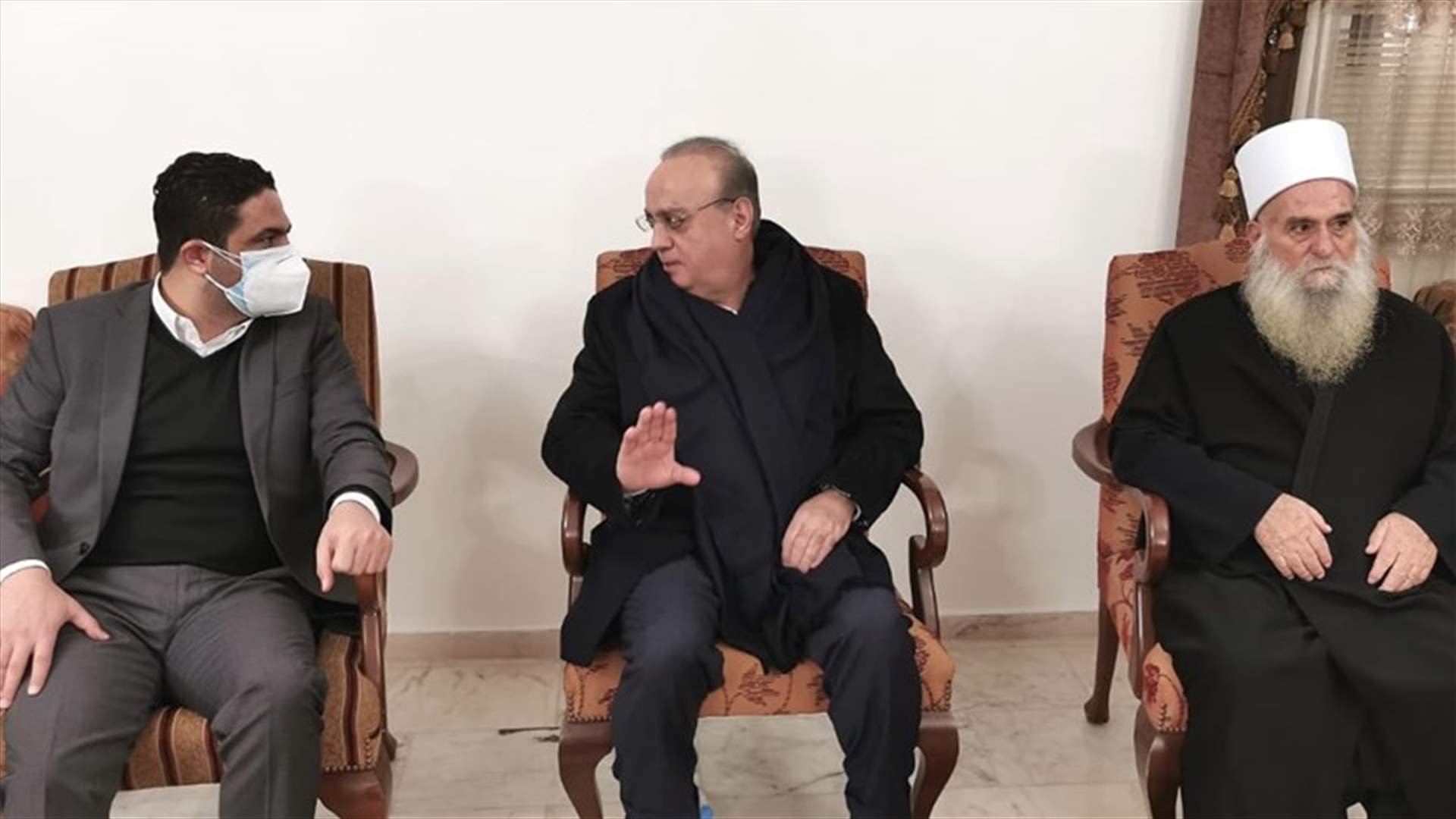 وهاب زار الشيخ الغريب معزيا بزوجته: بدعة الـ 18 وزيرا اعتداء على الحقوق الدرزية
