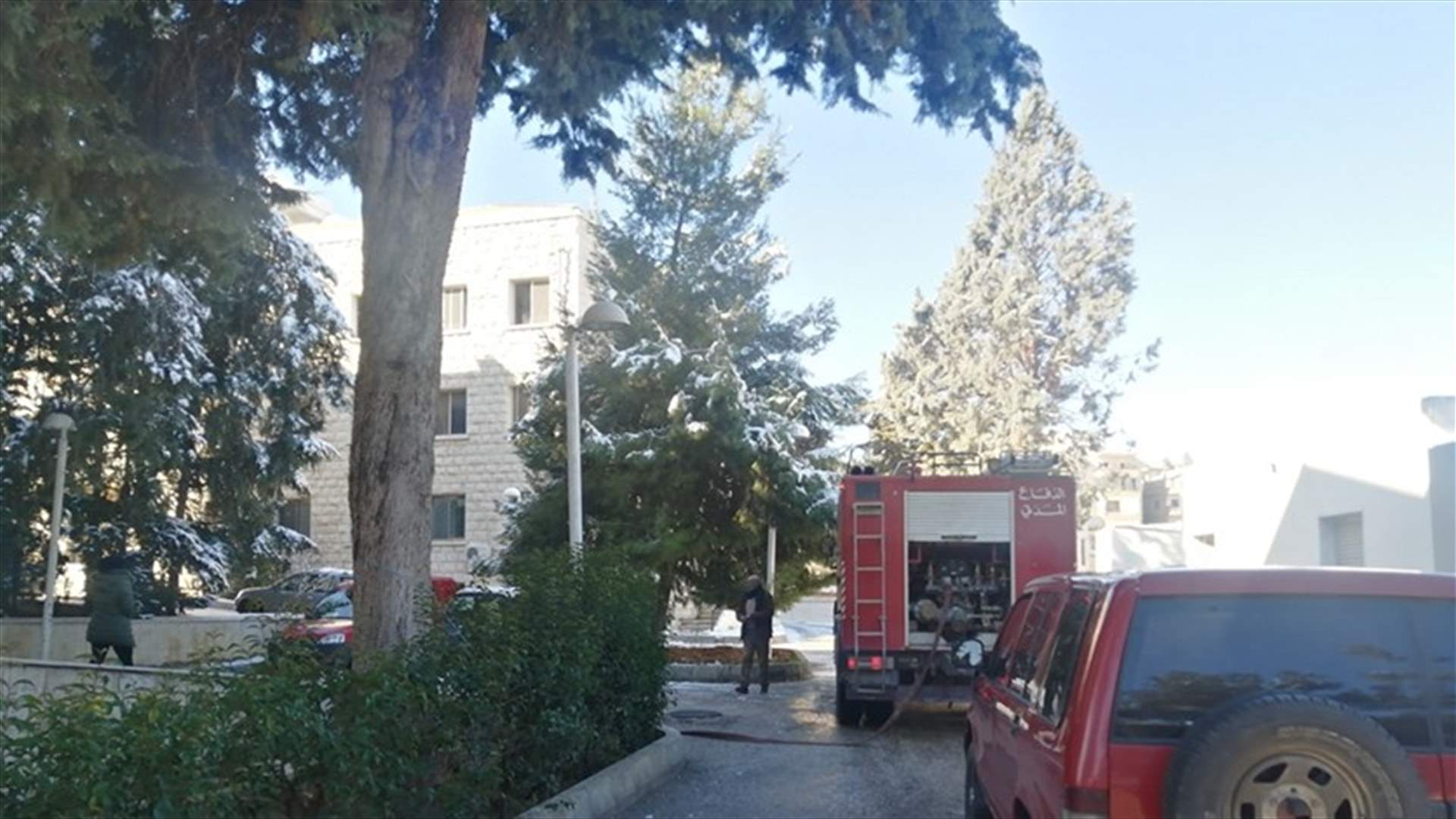 حريق في قسم الصيدلة لمستشفى بعلبك الحكومي