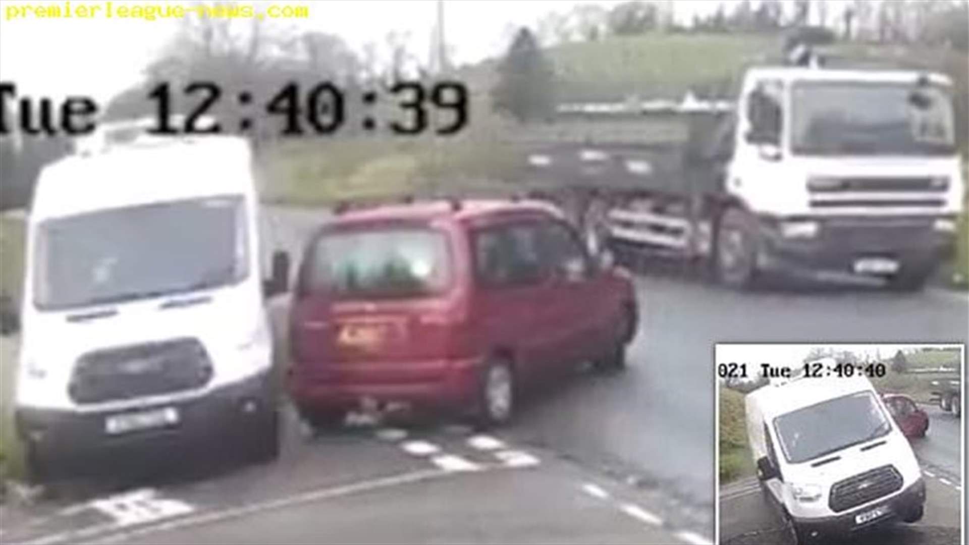 فيديو يوثّق لحظة مرعبة... انحراف شاحنة الى جانب الطريق لعدم الاصطدام بسيارة!