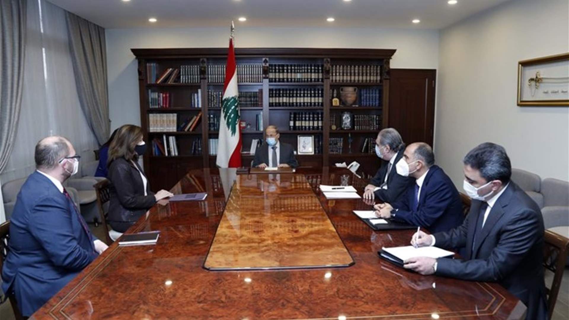 President Aoun meets with US Ambassador