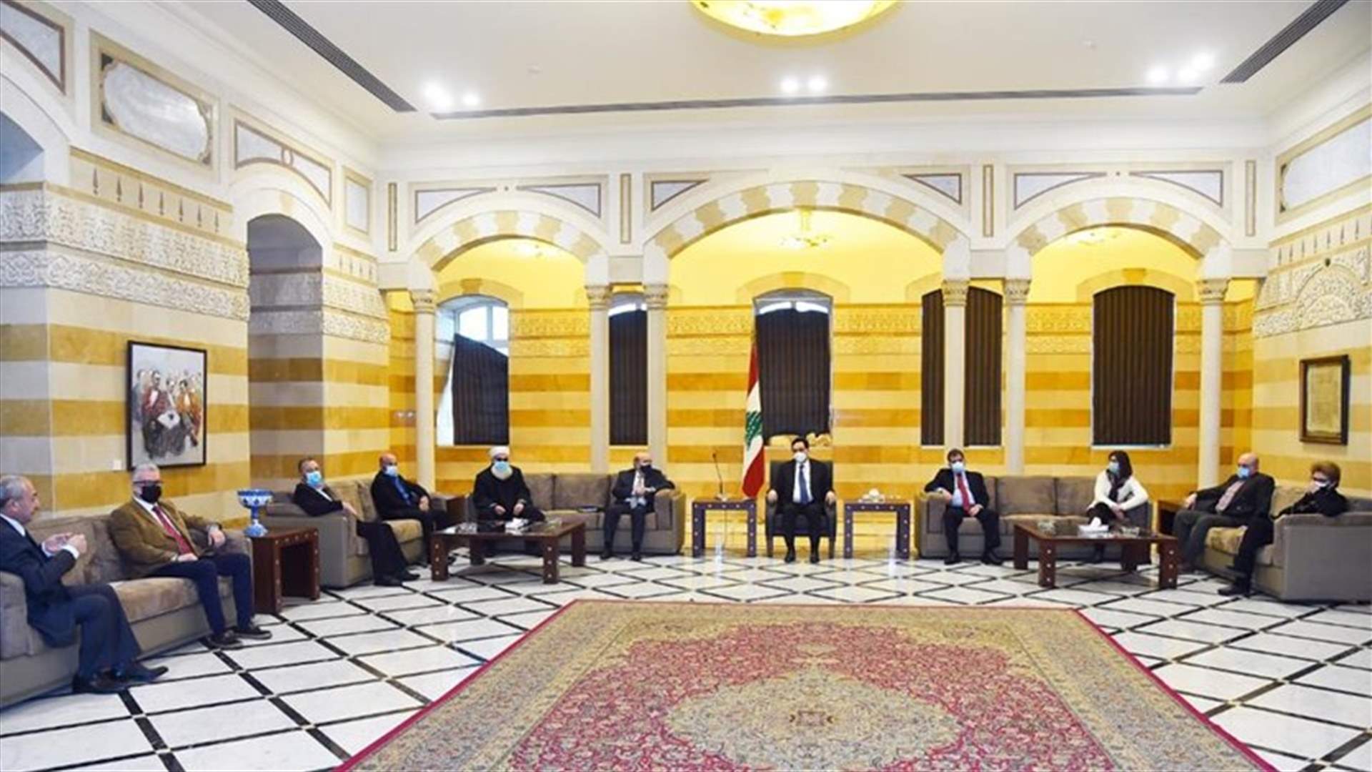 دياب التقى وفدًا من الجمعية اللبنانية لأولياء الطلاب في الخارج