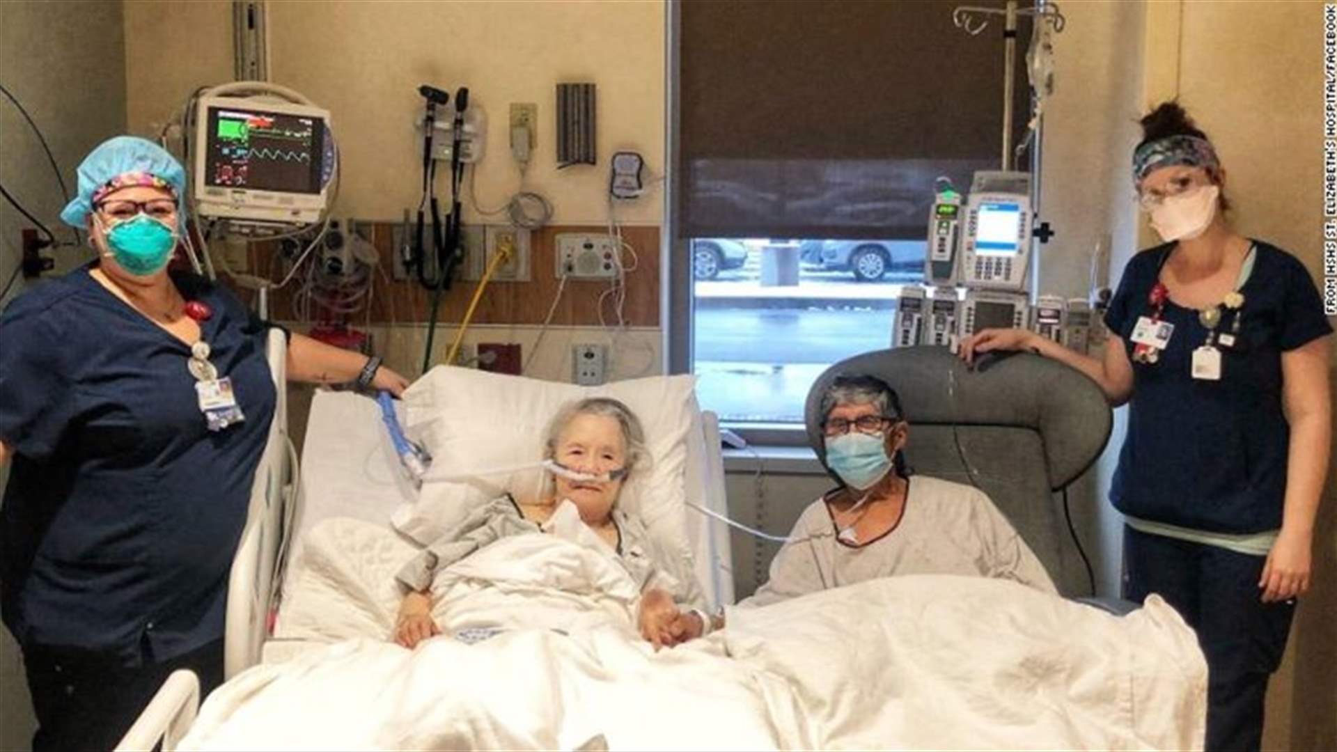 مسنّان اجتمعا على "موعد عشاء" في المستشفى بعدما فرّقهما فيروس كورونا