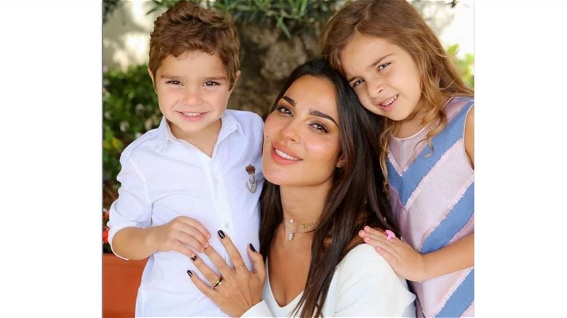 نادين نسيب نجيم تحتفل بعيد ميلادها مع طفليها (صور)
