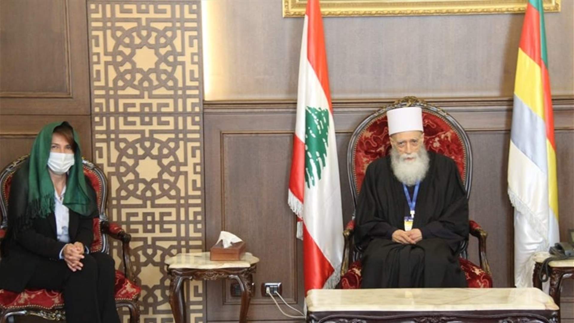 شيخ العقل استقبل غريو ونوه بجهود فرنسا لفتح مسار إنقاذي يخرج لبنان من أزماته