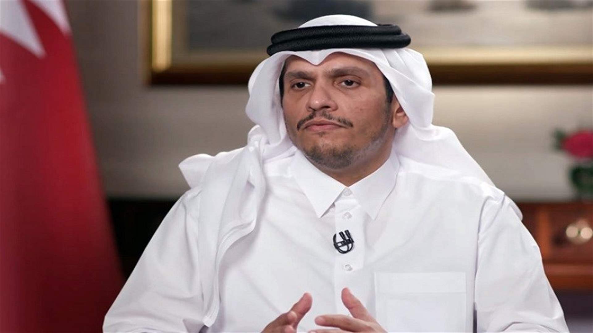 نائب رئيس الوزراء القطري وصل الى مطار بيروت