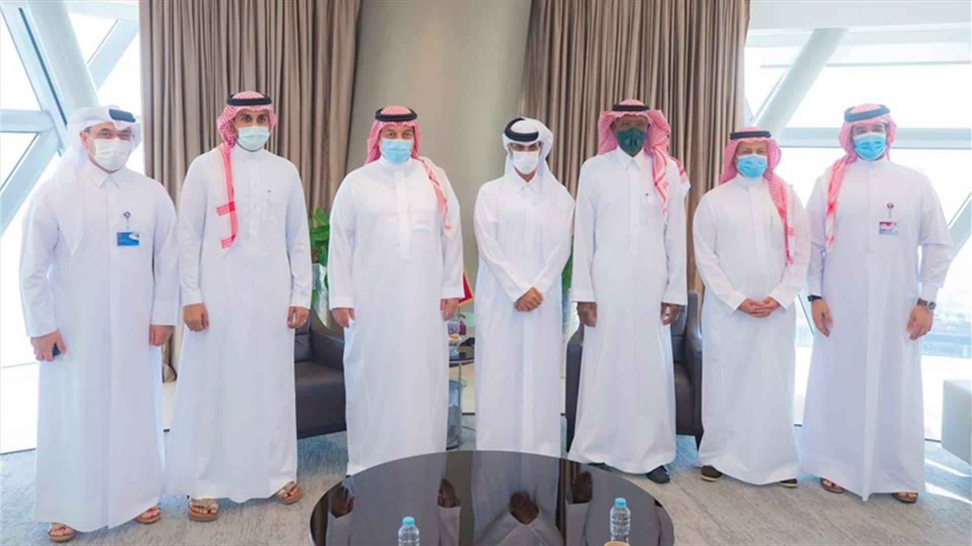 وفد الاتحاد السعودي برئاسة ياسر المسحل يزور مقر الإتحاد القطري لكرة القدم