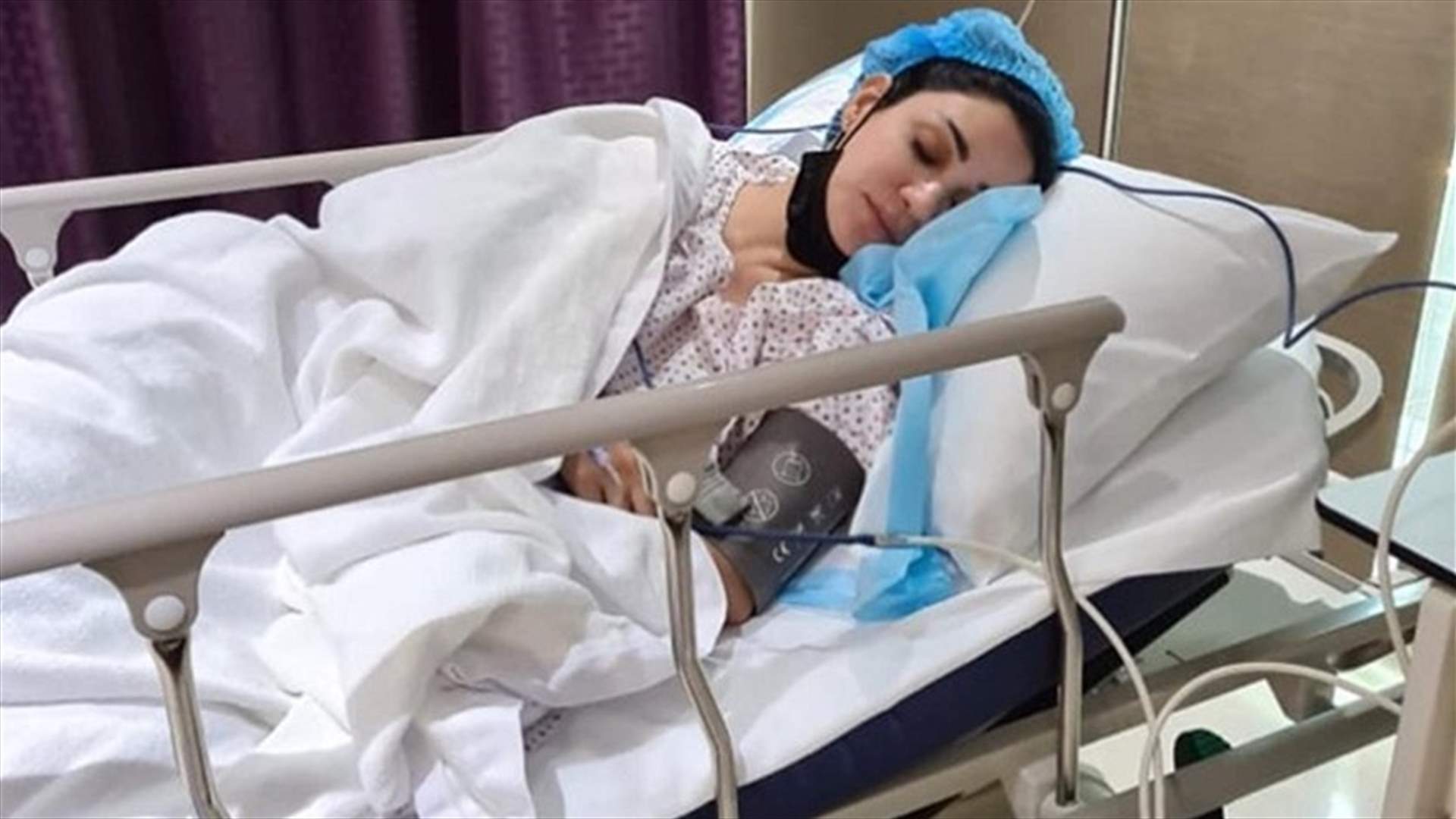 ديانا حداد بصورةٍ في المستشفى... شقيقتها كشفت سبب العمليّة الجراحيّة