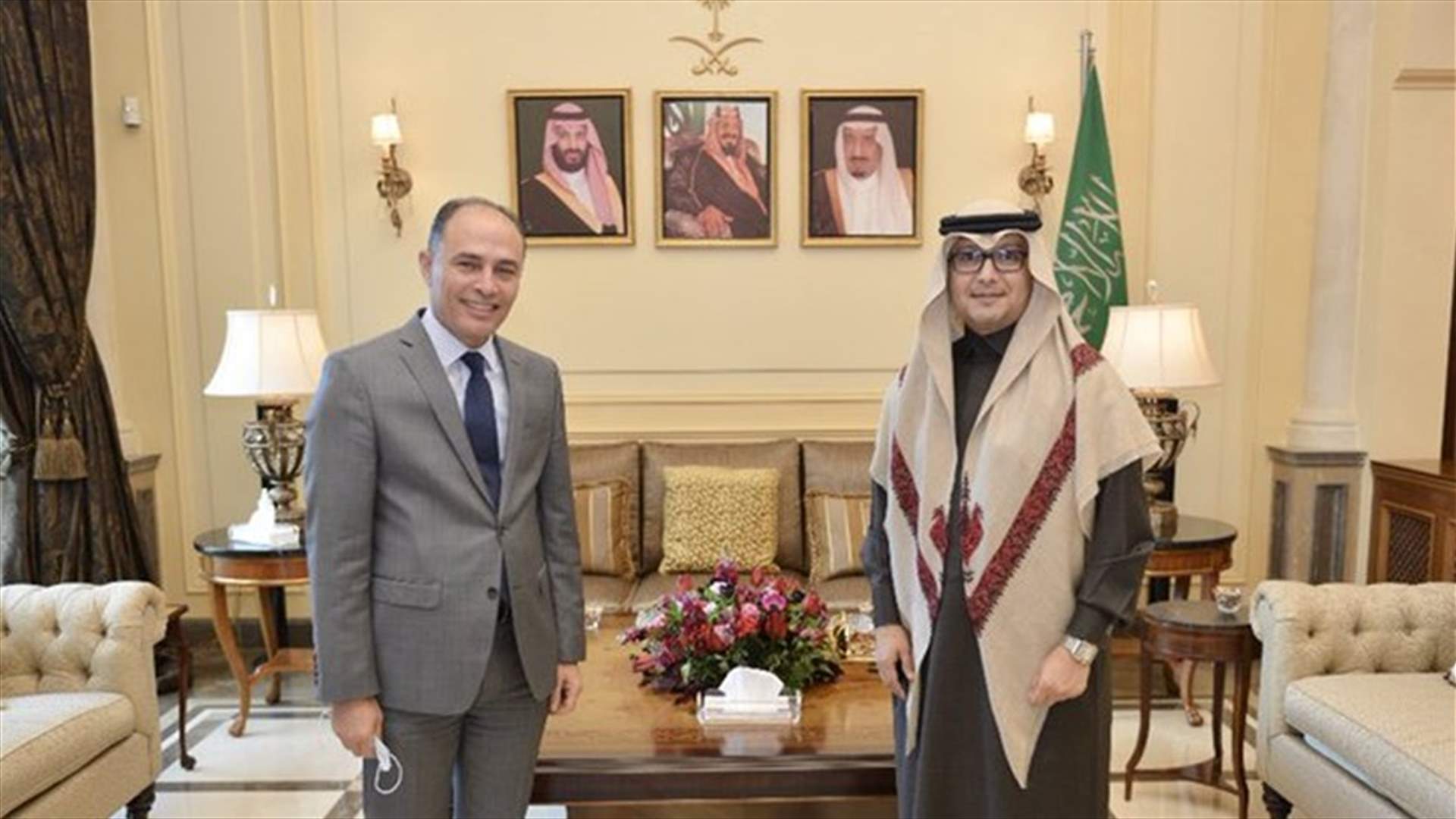 بخاري يستقبل السفير التونسي... وبحث في مجمل المستجدات