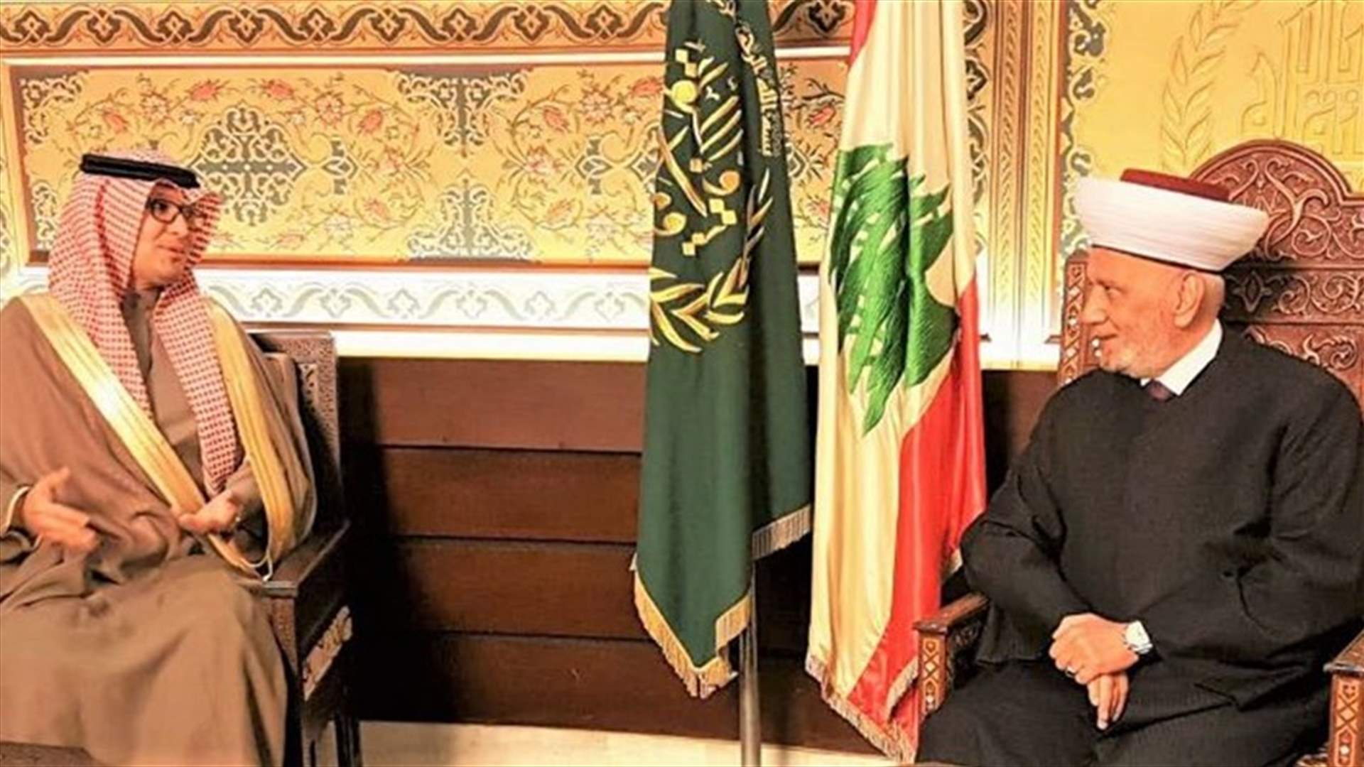 بخاري اثر زيارته دريان: السعودية لن تتخلى عن الشعب اللبناني