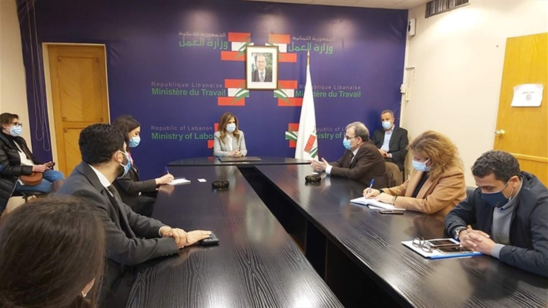 يمين ترأست اجتماعا لوضع آلية تلقيح العمال الاجانب... البزري: وضعنا خطة متكاملة لتمنيع فئة كبيرة من العمالة الاجنبية