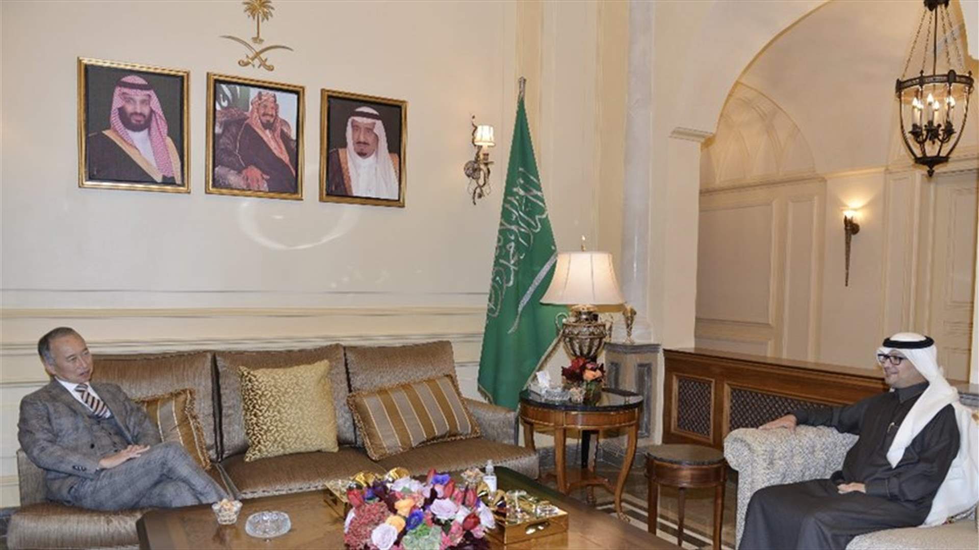 بخاري استقبل السفير الياباني وبحثا في مجمل المستجدات السياسية الراهنة