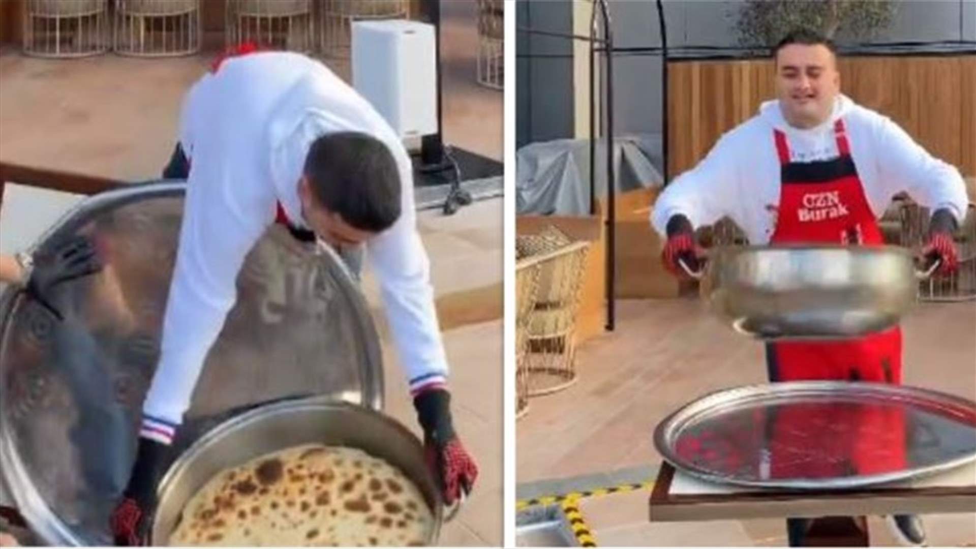 فيديو للشيف بوراك يفشل بأداء حركته الشهيرة ينال أكثر من 11 مليون مشاهدة خلال يومين