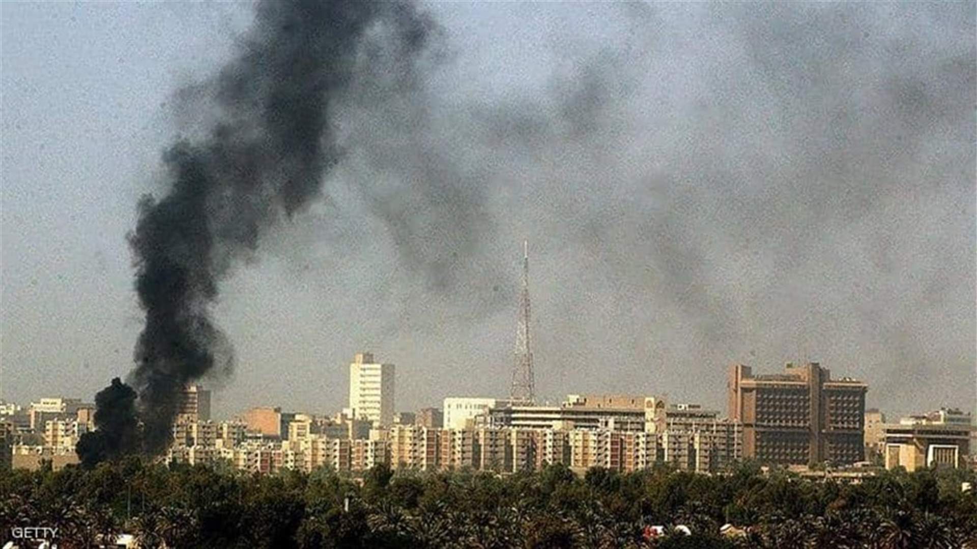 الجيش العراقي: سقوط صاروخين في المنطقة الخضراء ببغداد ولا إصابات