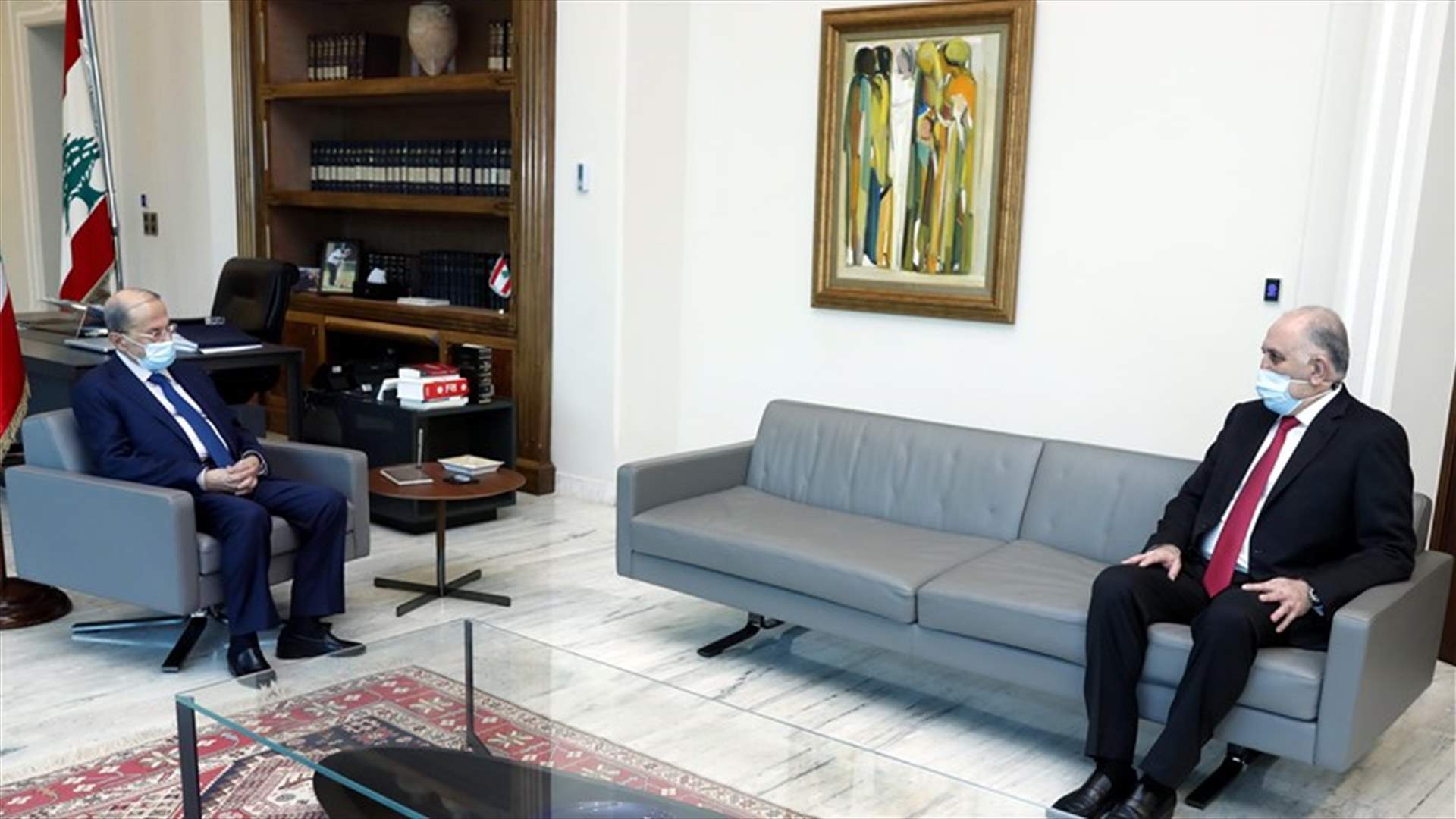 عون عرض مع فهمي الأوضاع الأمنية في البلاد والانتخابات الفرعية