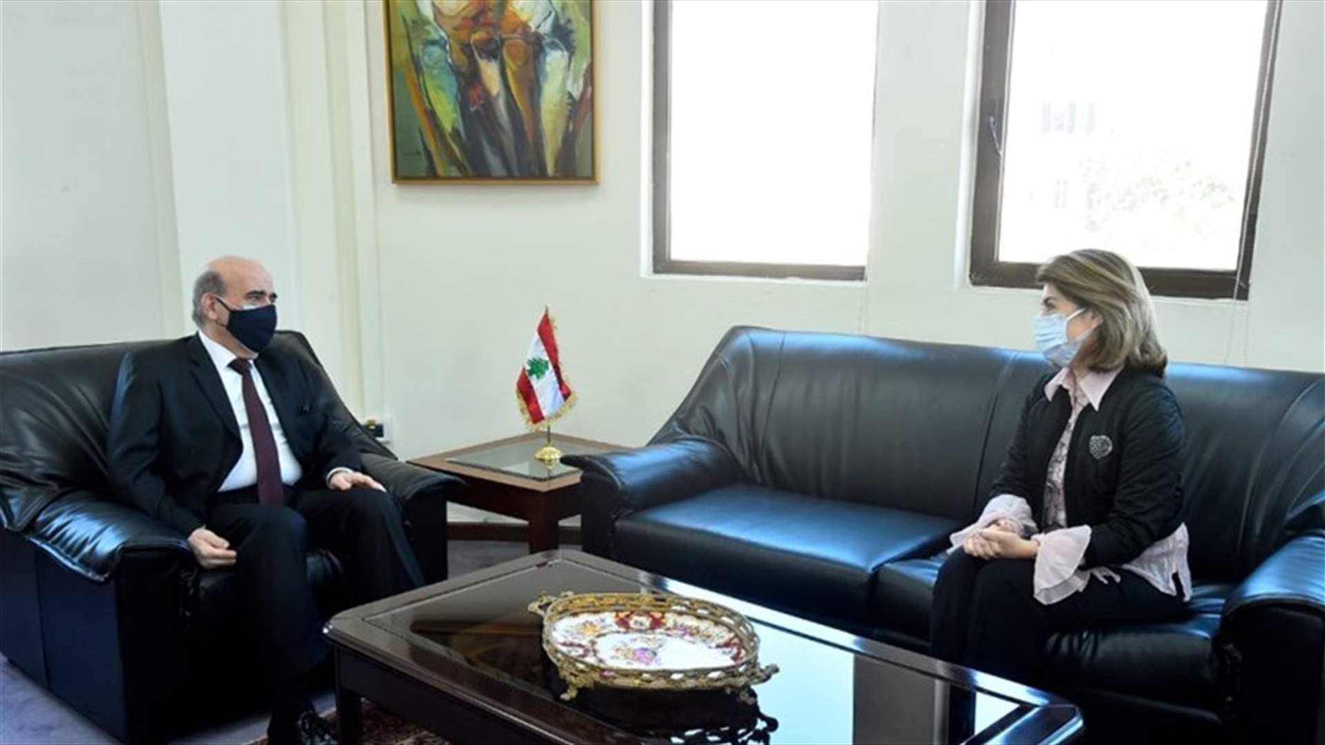 وهبه استقبل سفيري اليونان والصين وتلقى رسائل ديبلوماسية