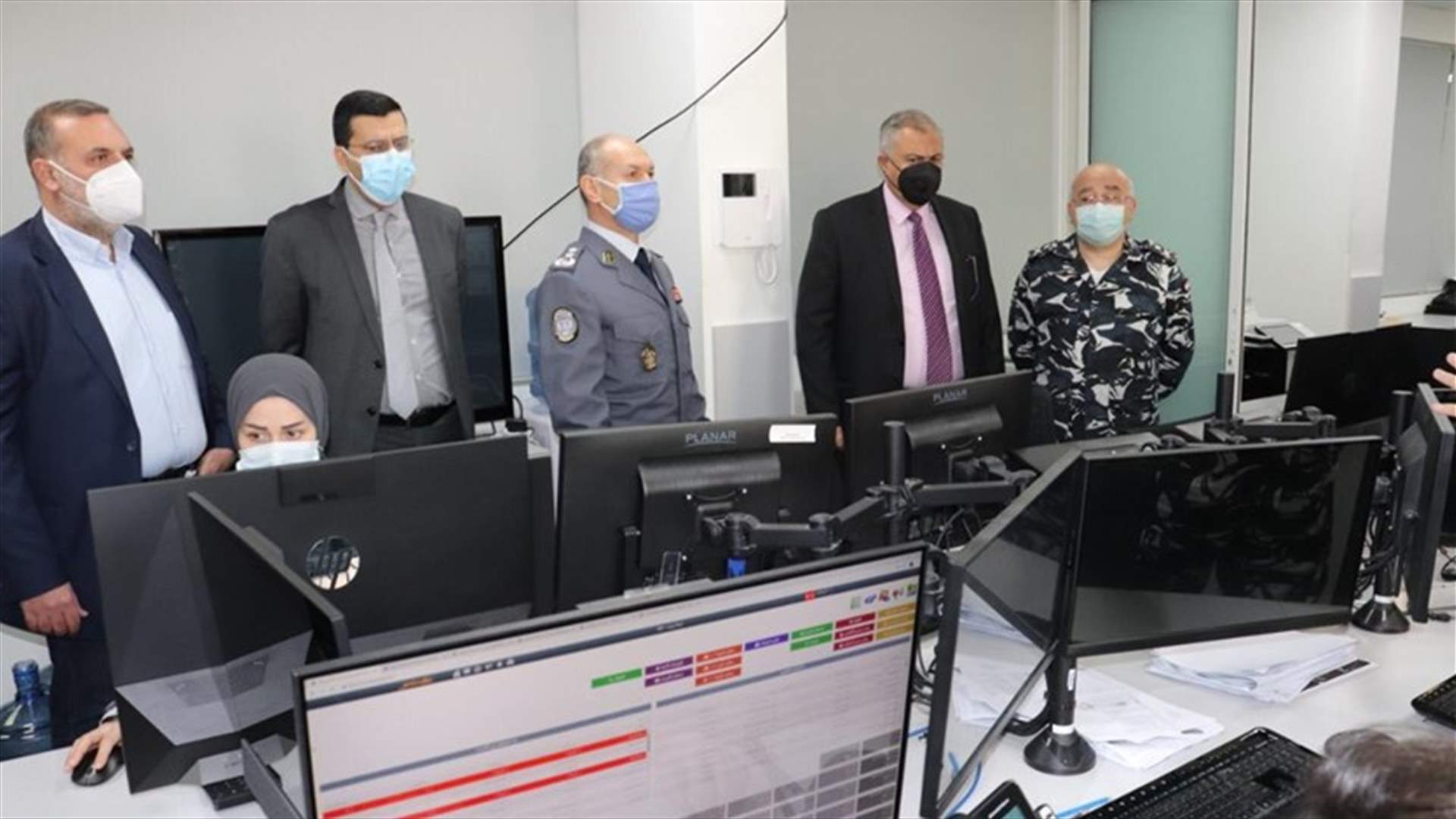 محافظ بيروت تفقد مركز التحكم المروري وغرفة عمليات قوى الأمن