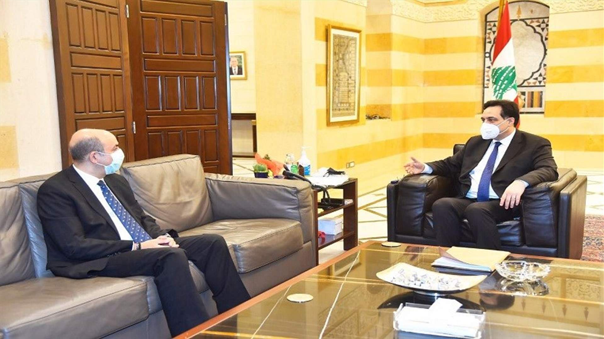 دياب استقبل سفير تركيا في زيارة وداعية