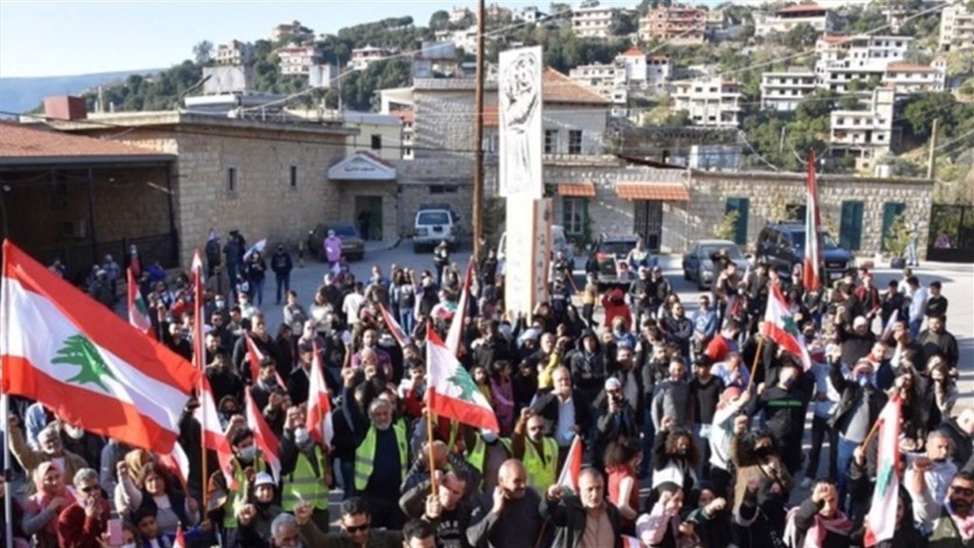 قطار الثورة اختتم مسيرته في حاصبيا